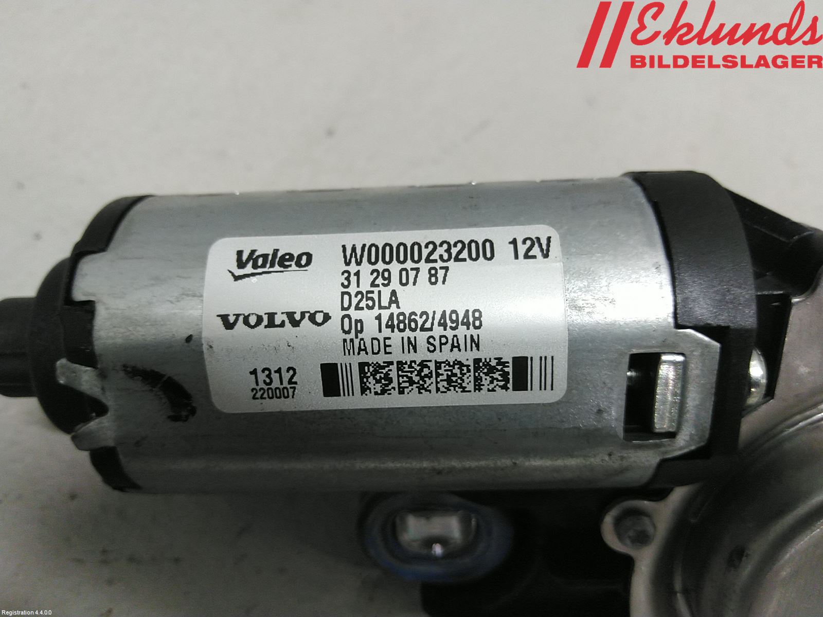 Volvo V70 08-13 Torkarmotor Baklucka