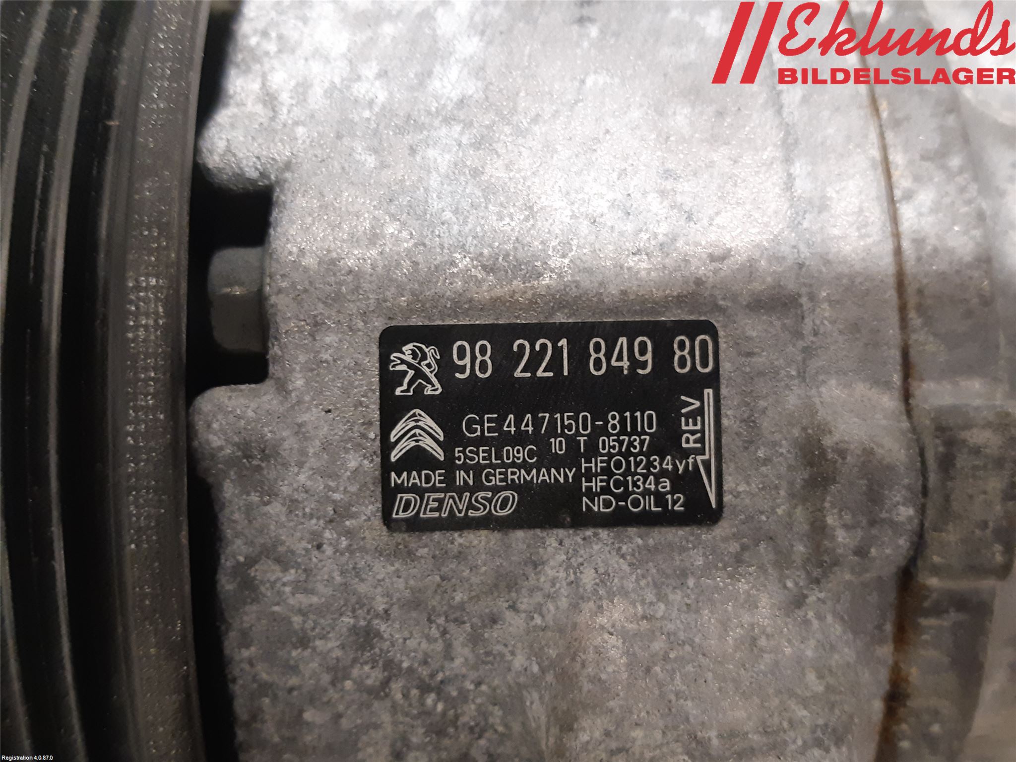 Citroen C3 10-17 Ac Kompressor