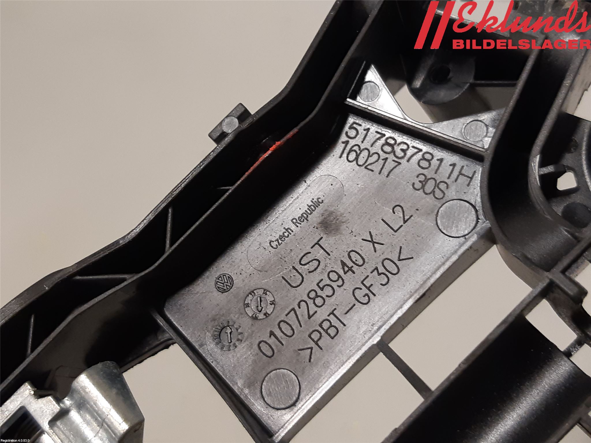 Volkswagen VW PASSAT 15-19 Dörrhandtag Yttre Vä