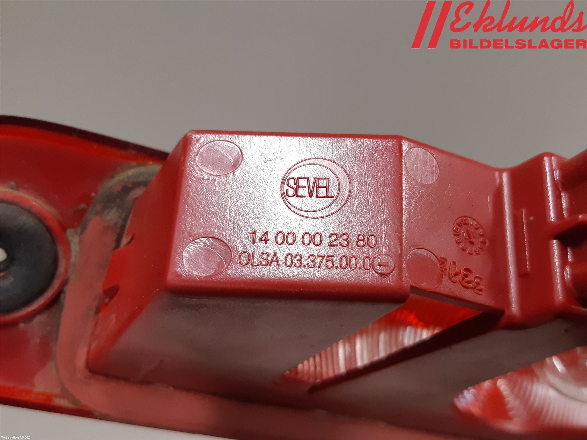 Peugeot EXPERT 07-14 Bromsljus Bakruta