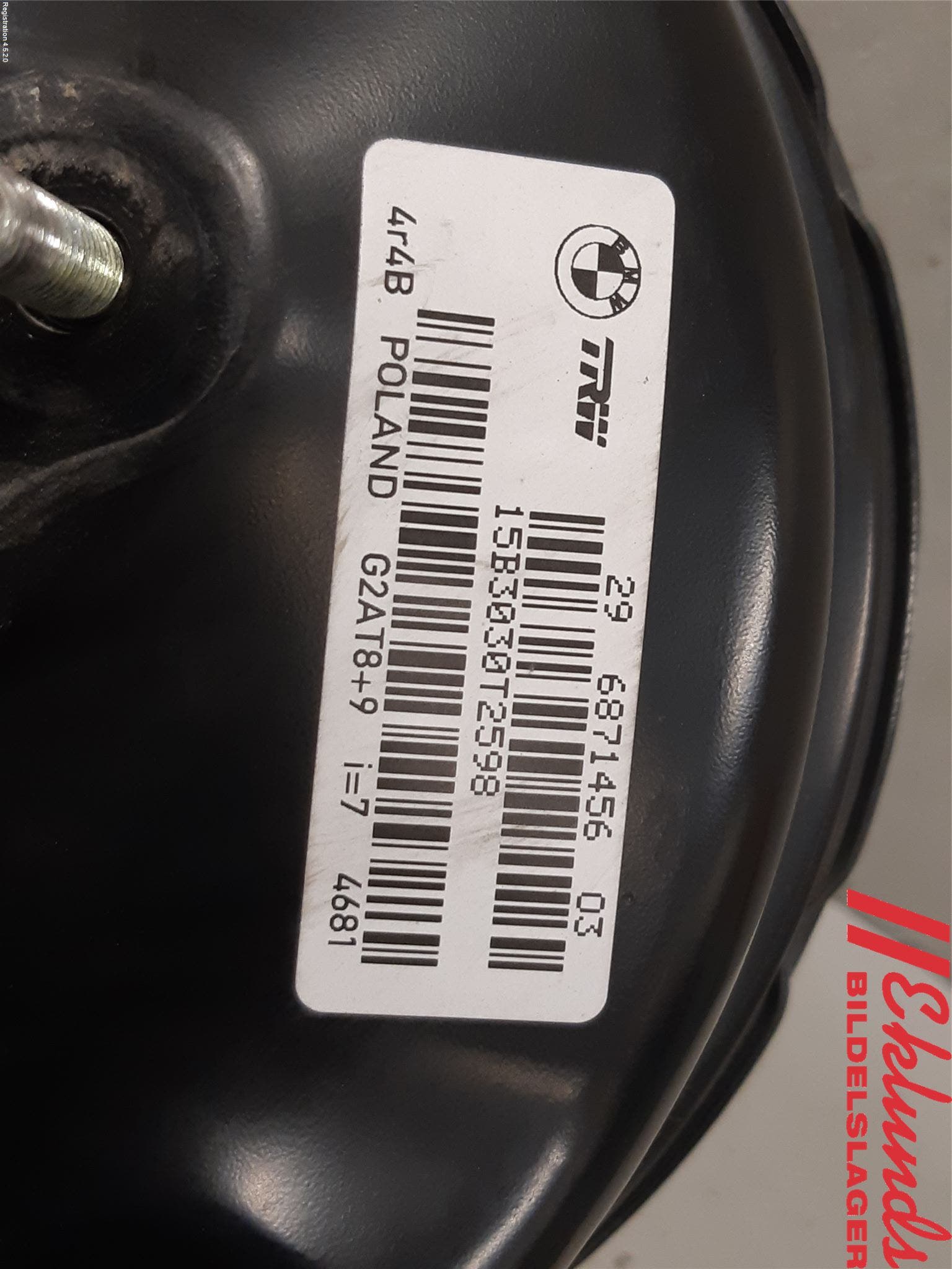 BMW X3 F25 10-17 Bromsservo