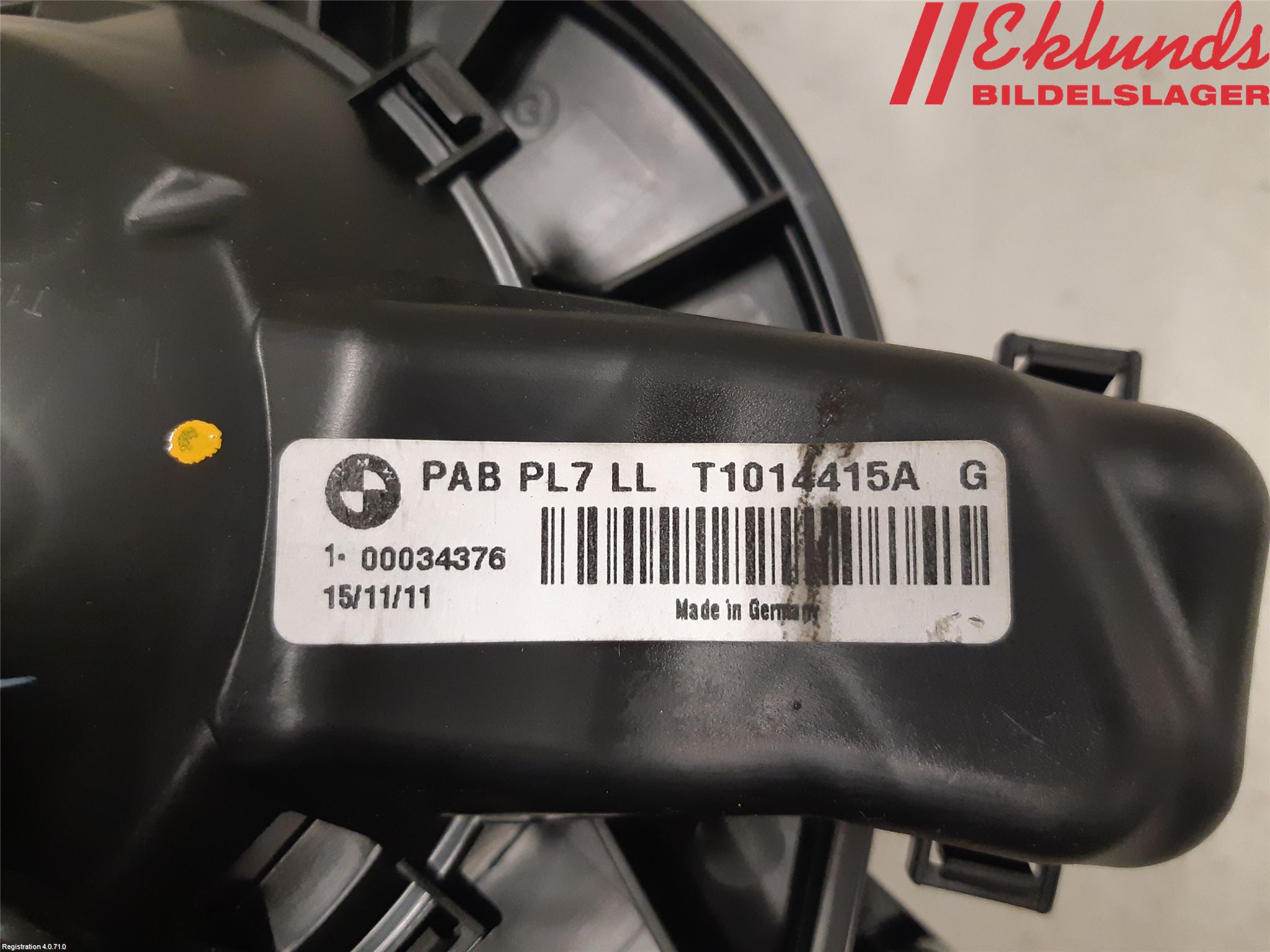 BMW 1 F20/F21 11-19 Värmefläkt