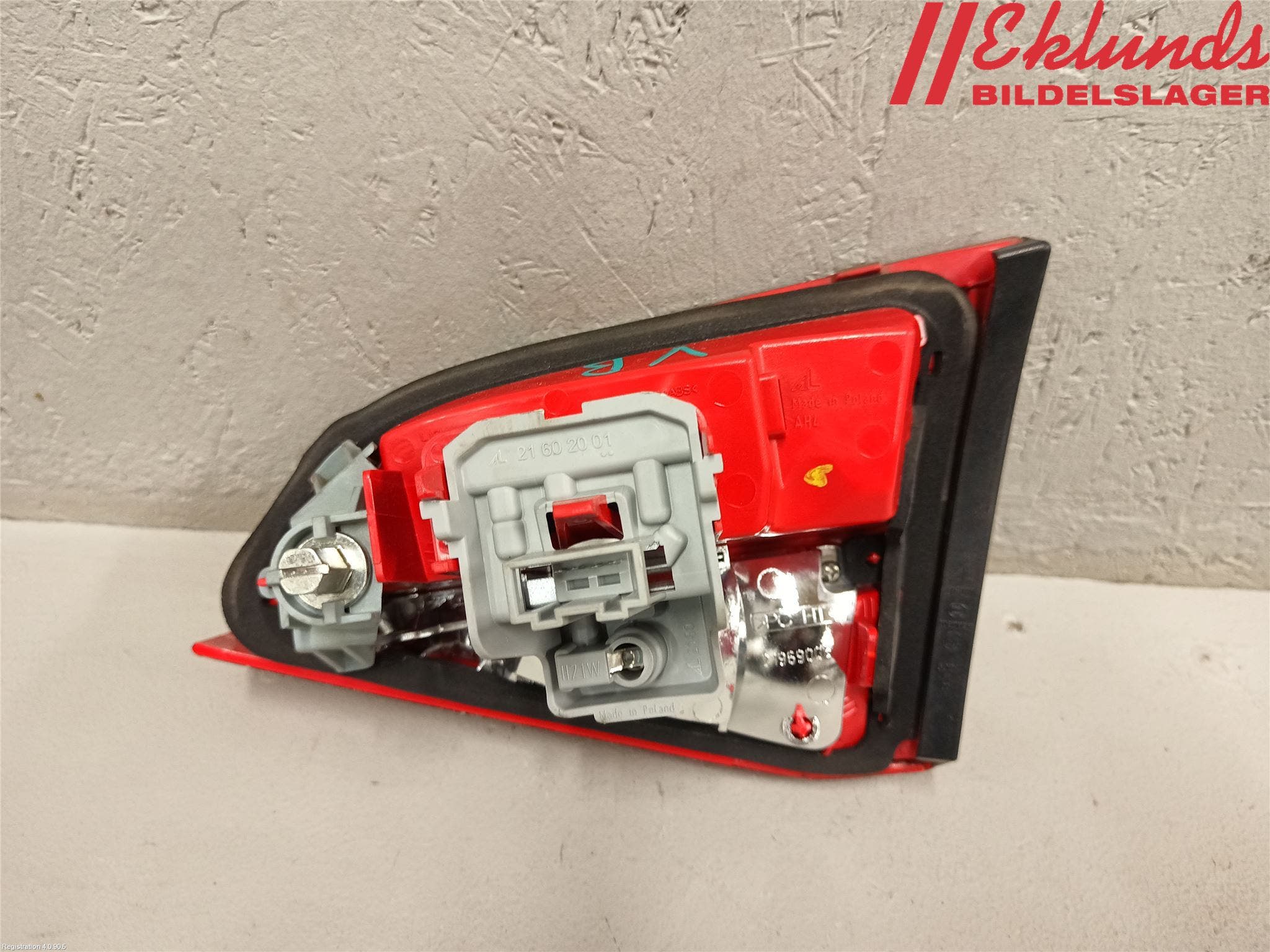 Audi A4/S4 08-11 Bakljus Lucka Vä