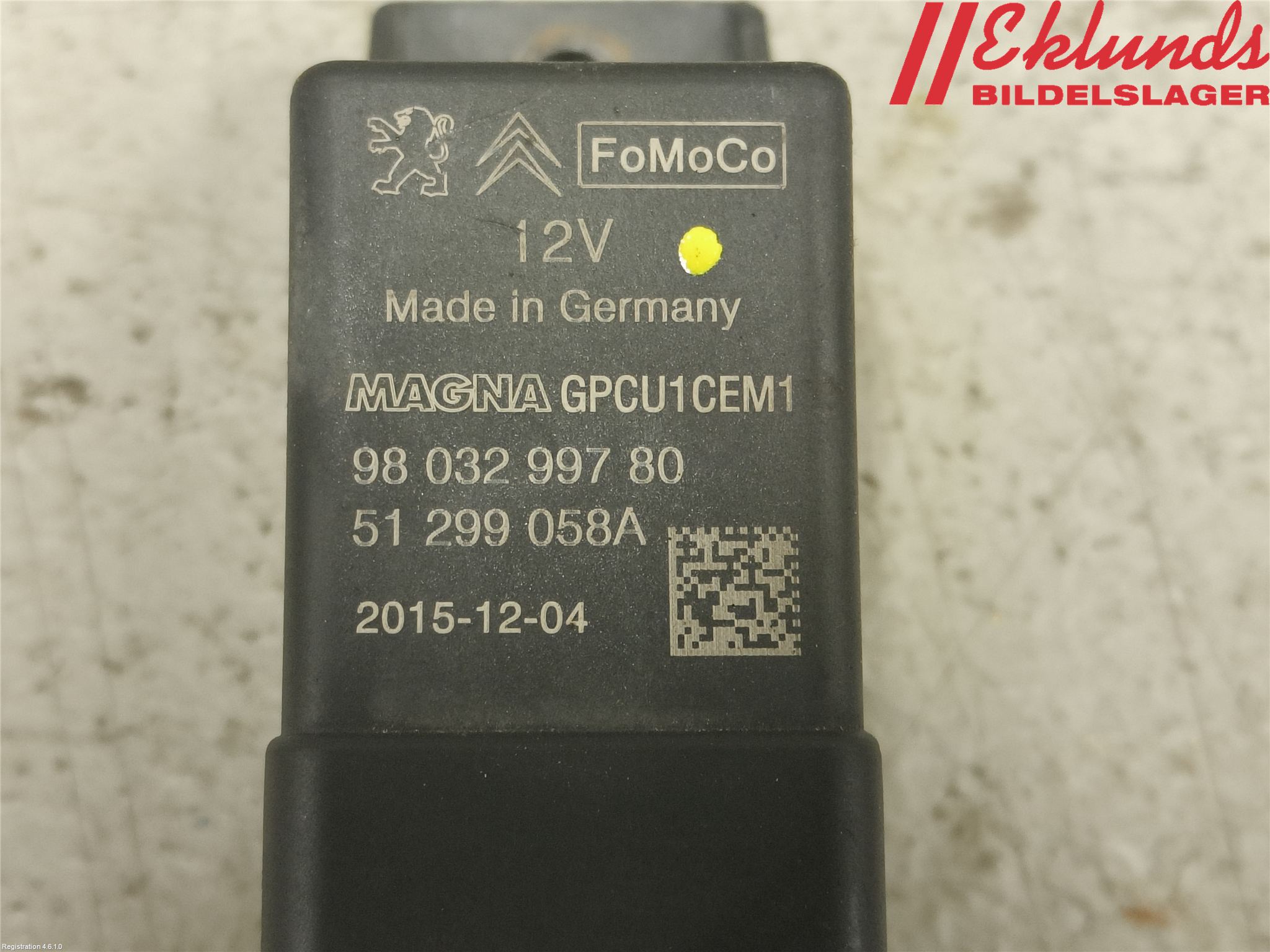 Ford FOCUS 15-18 Relä Glödning Diesel