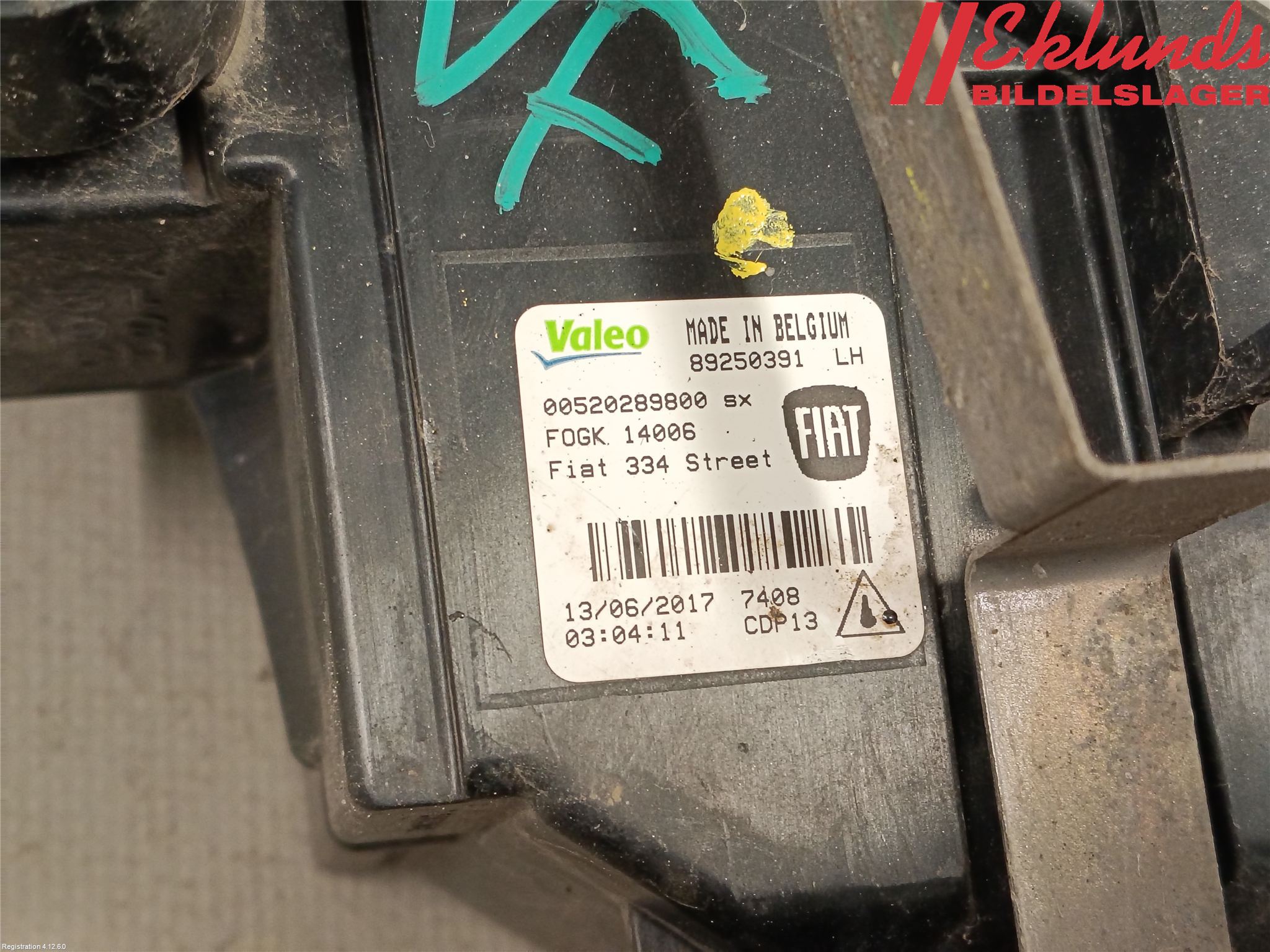 Fiat 500X 15- Dimljus-Varselljus Fram