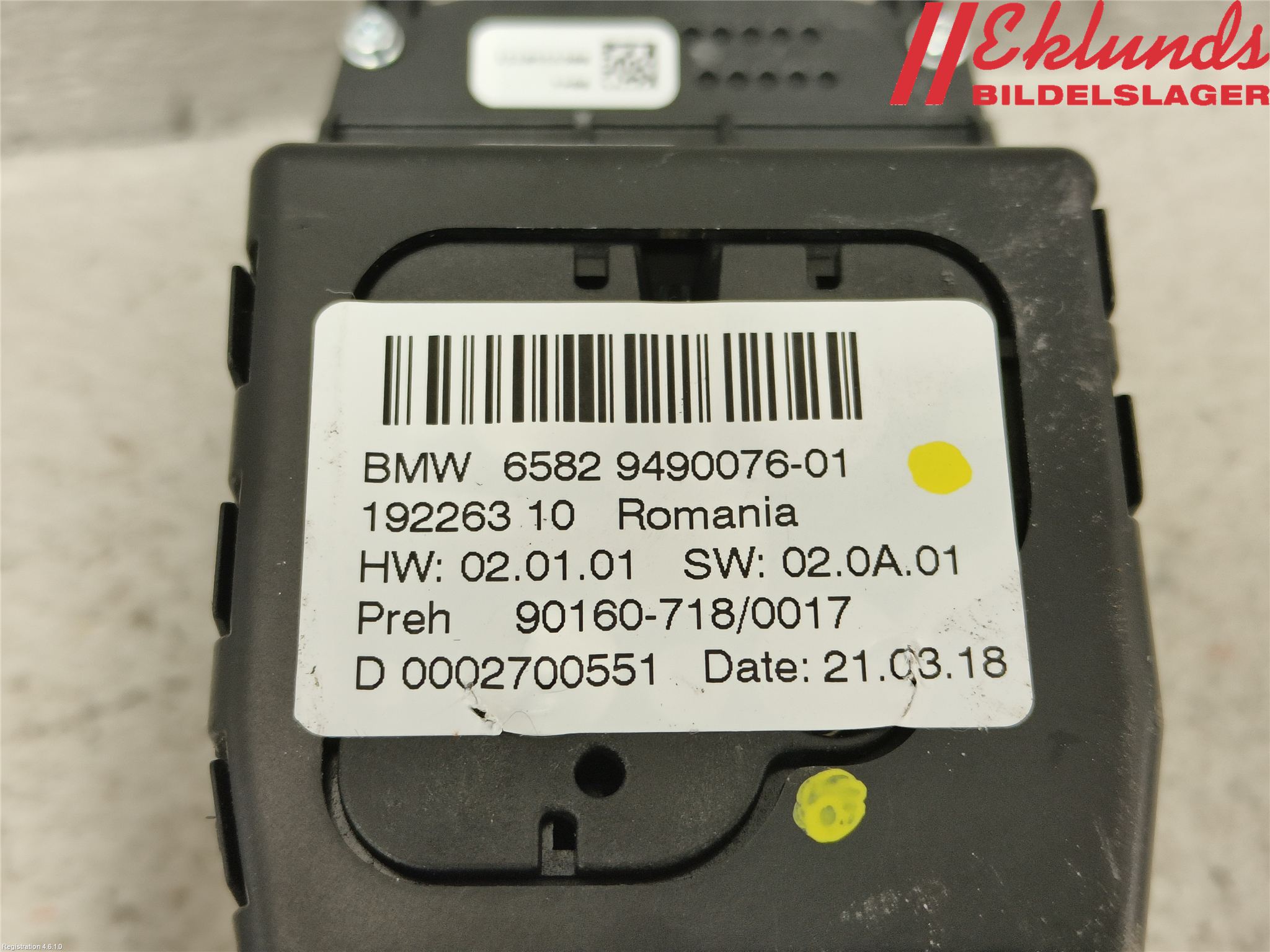 BMW 5 G30/G31/F90 17-23 Strömställare Multifunktion