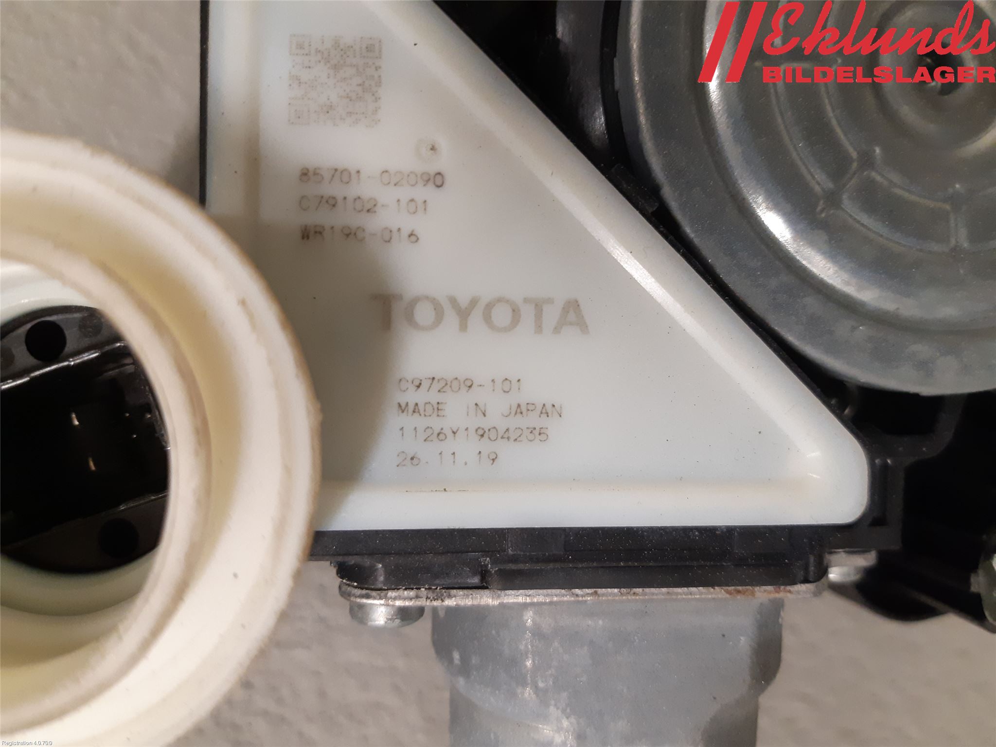 Toyota COROLLA 19- Fönsterhiss El Kompl