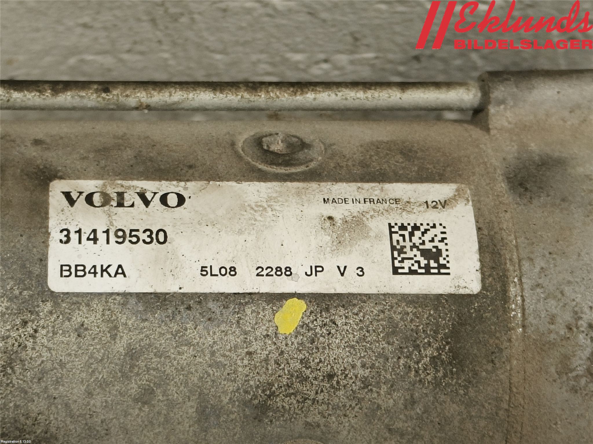 Volvo V70 14-16 Startmotor Diesel