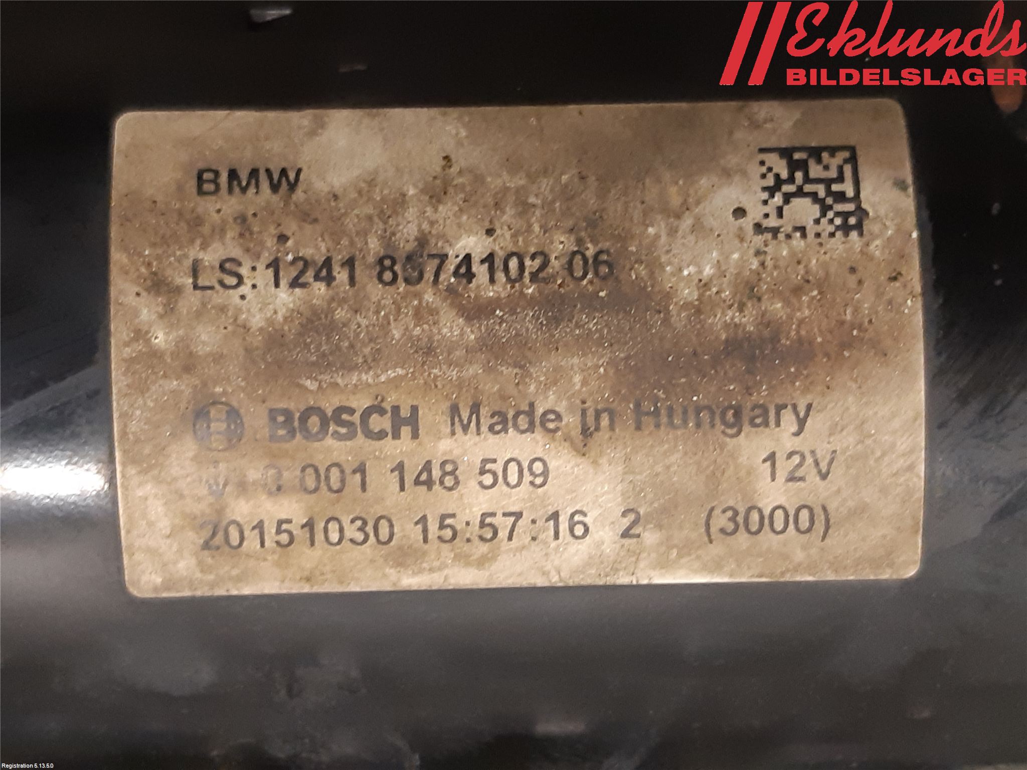 BMW 4 F32/F33/F82/F83 13-20 Startmotor Diesel