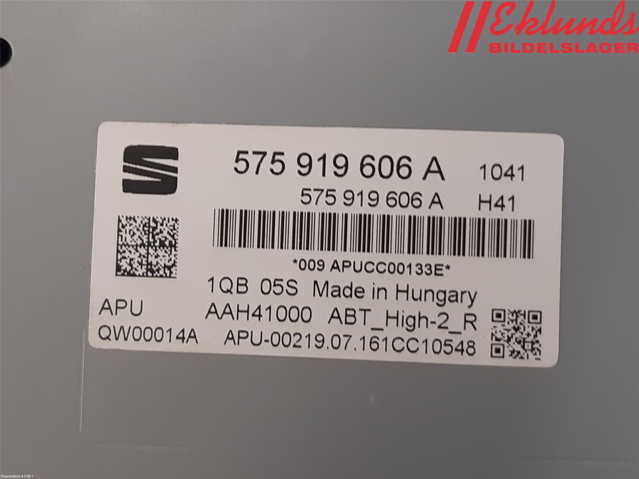 Seat ATECA 16->> Cd Radio - Multimediapanel