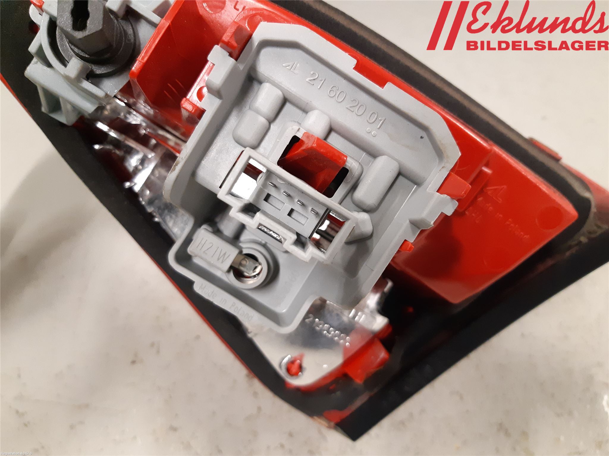 Audi A4/S4 08-11 Bakljus Lucka Vä