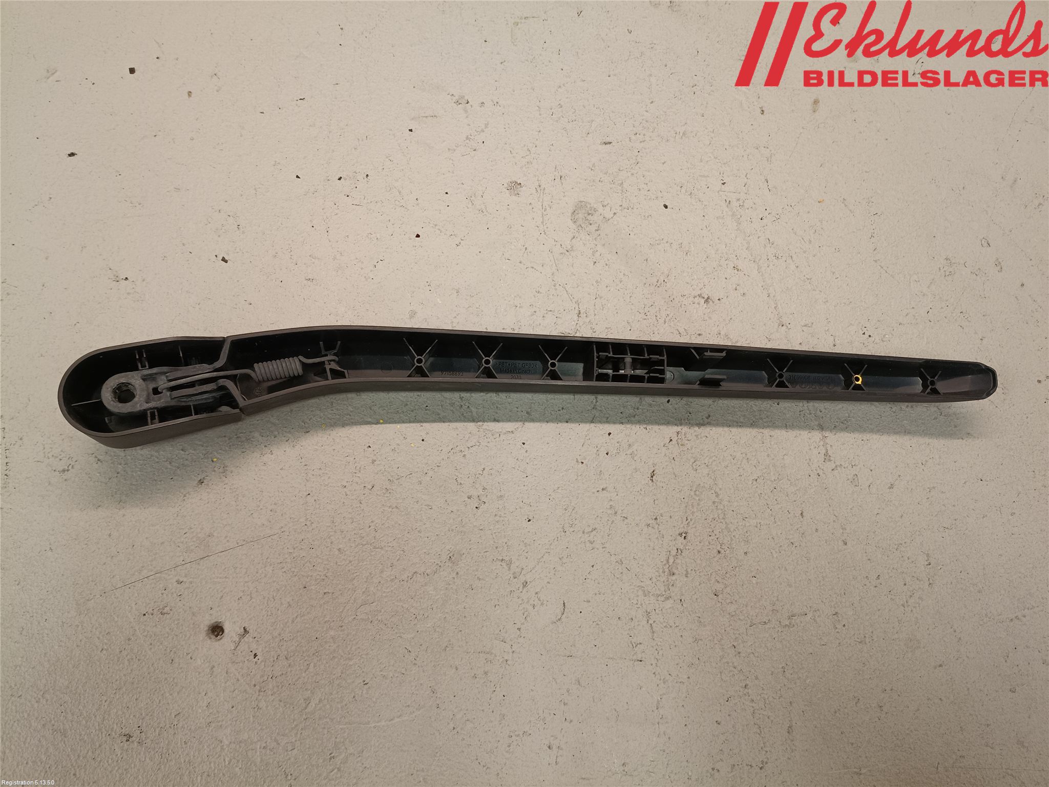 Volvo XC40/RECHARGE 18- Torkararm-Bakruta