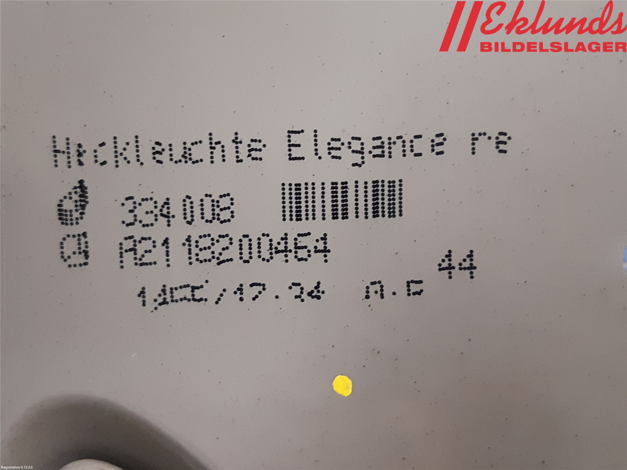 Mercedes-Benz MB E-KLASS (W211) 02-09 Bakljus Höger