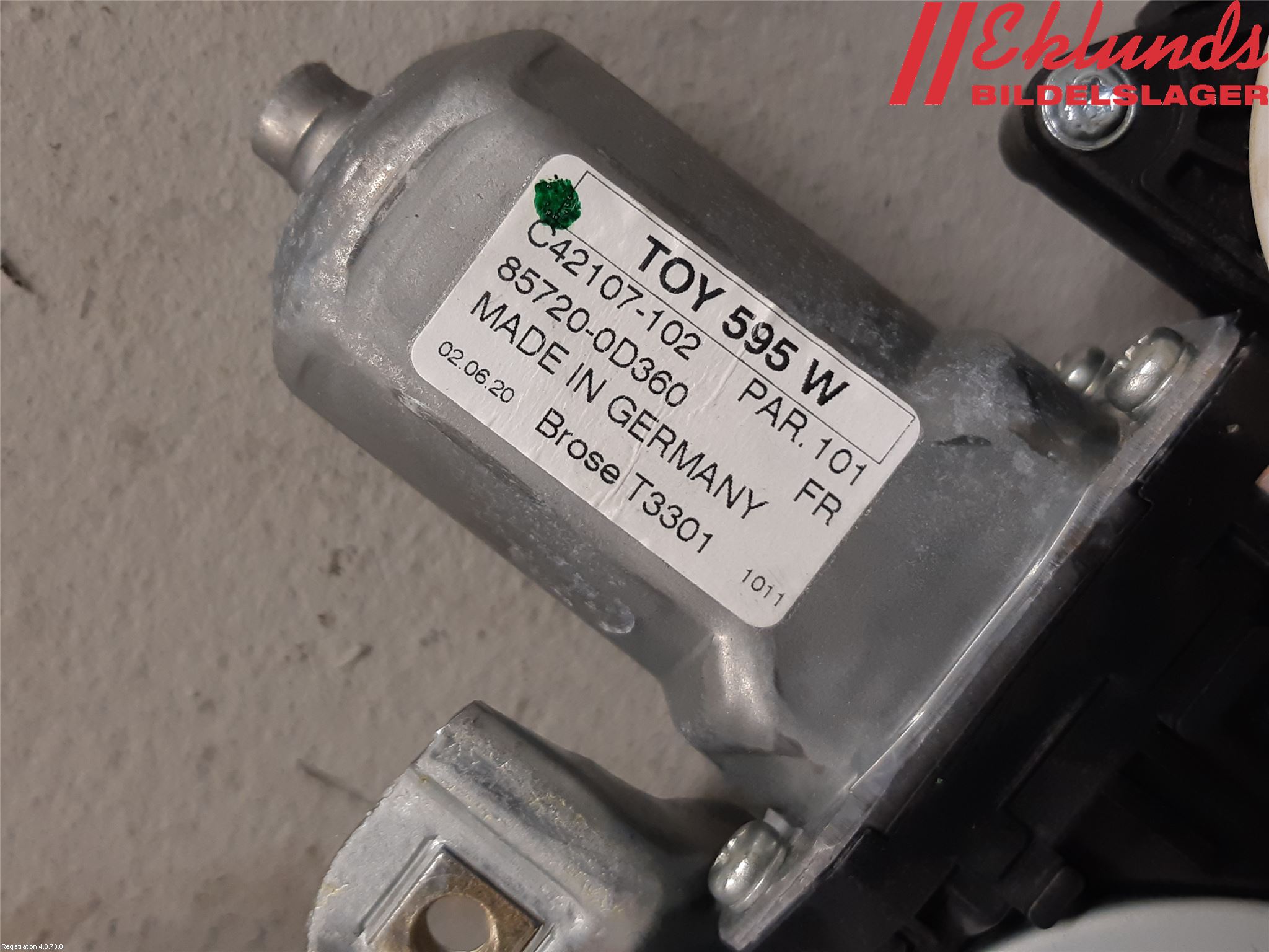 Toyota YARIS XP130 15-20 Fönsterhiss El Kompl