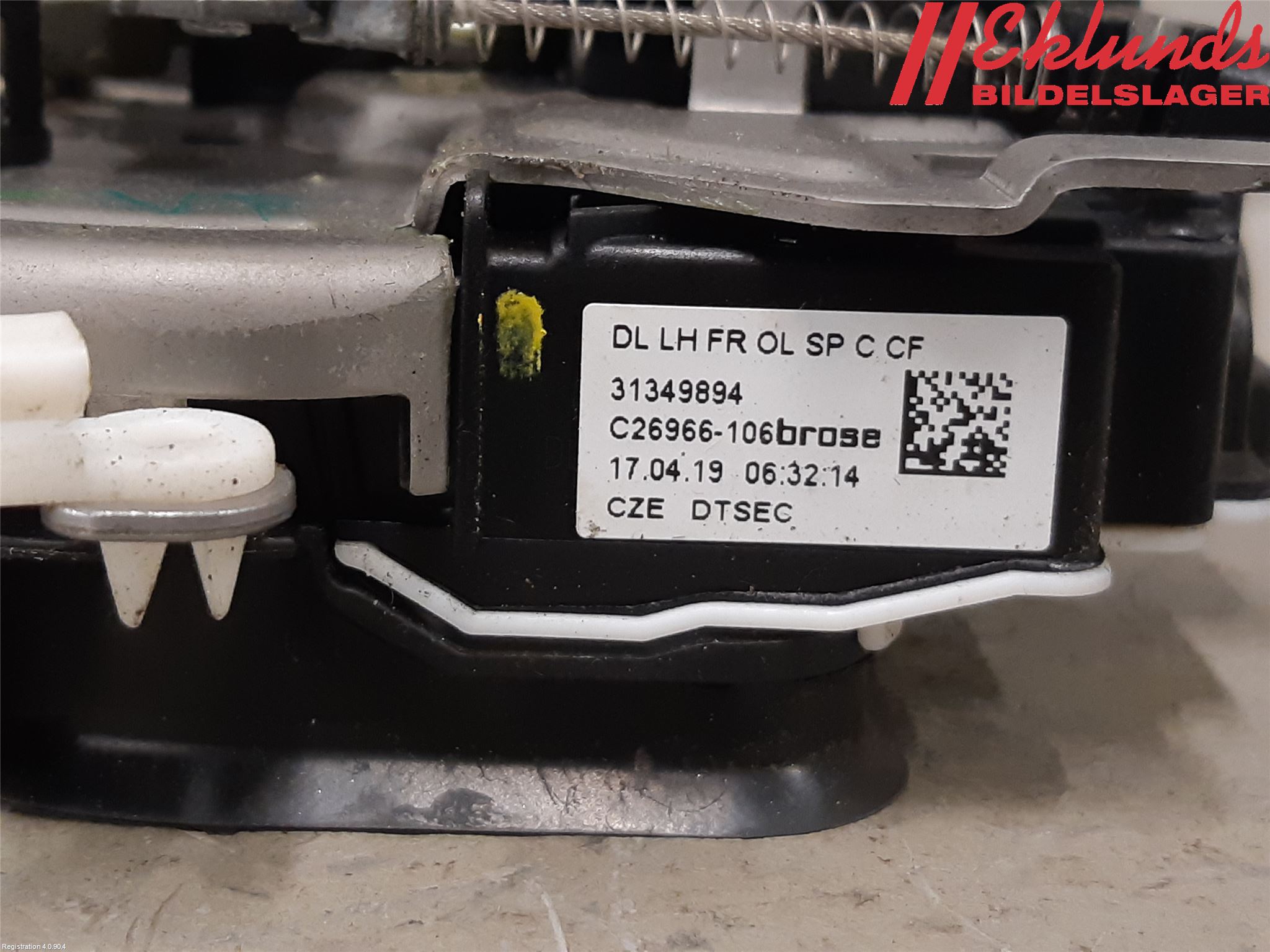 Volvo XC60 18- Låskista-Dörrlås