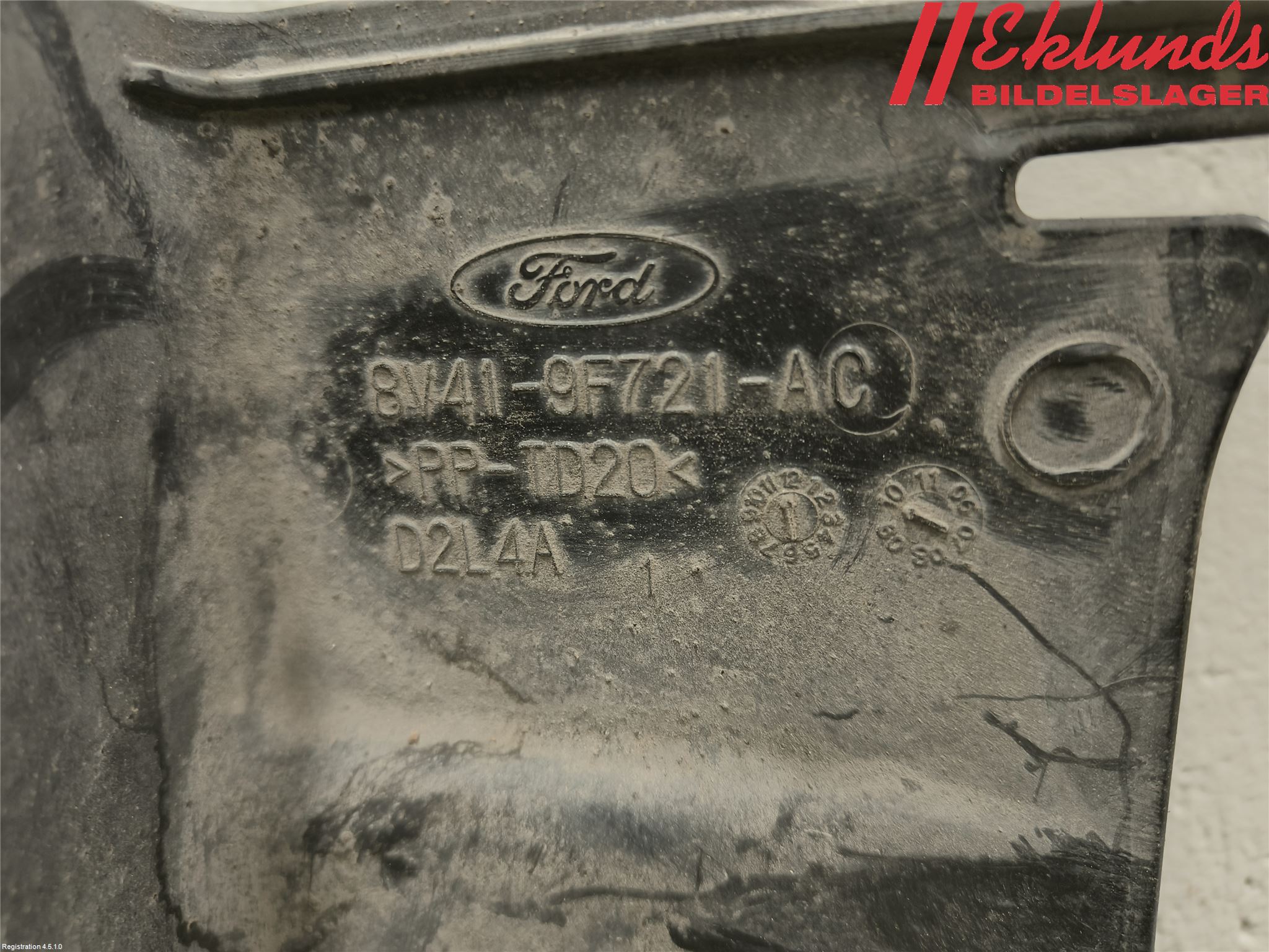 Ford KUGA 08-12 Deflektor Plåt-Plast Kylning