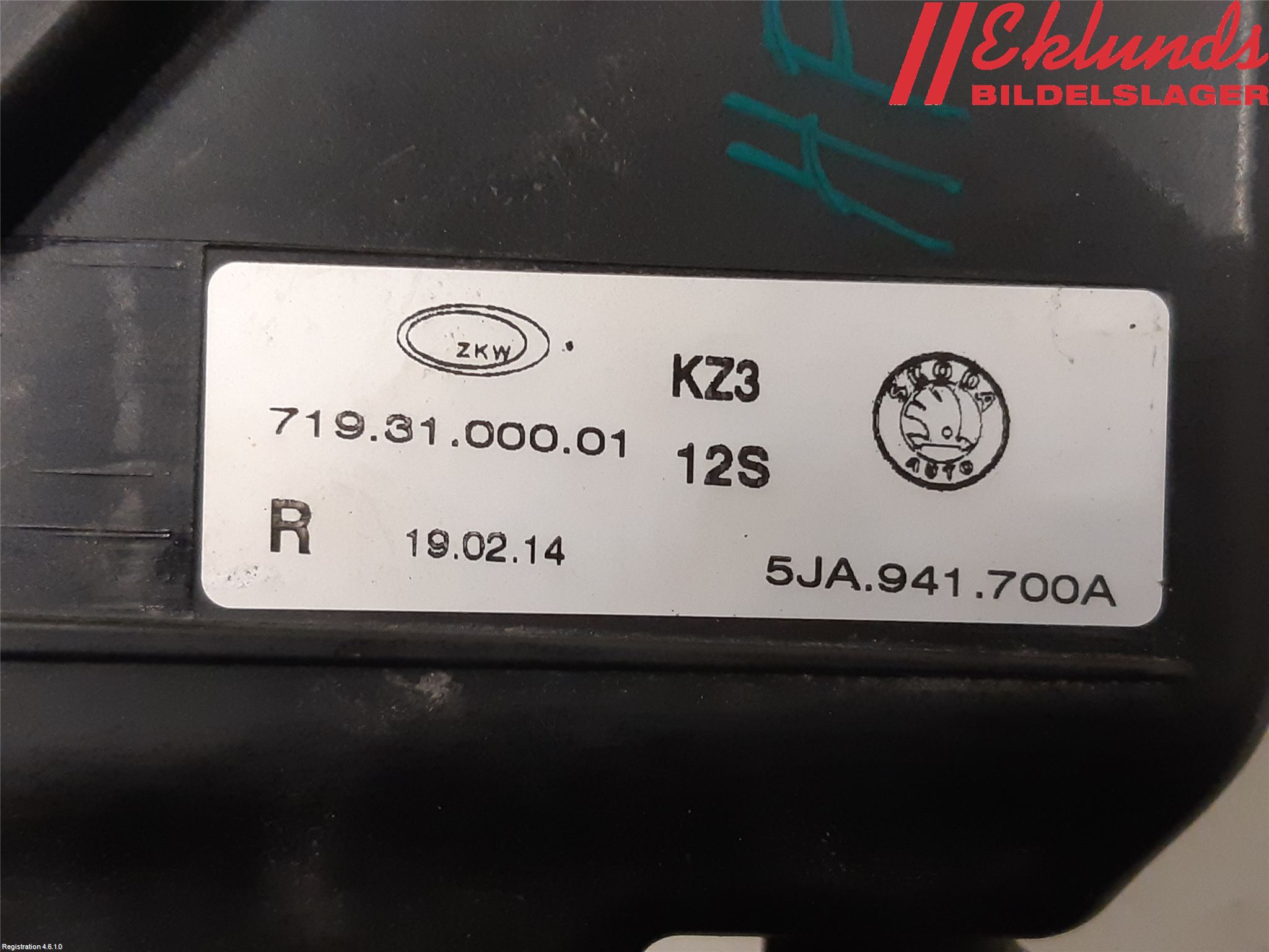 Skoda RAPID Dimljus-Varselljus Fram