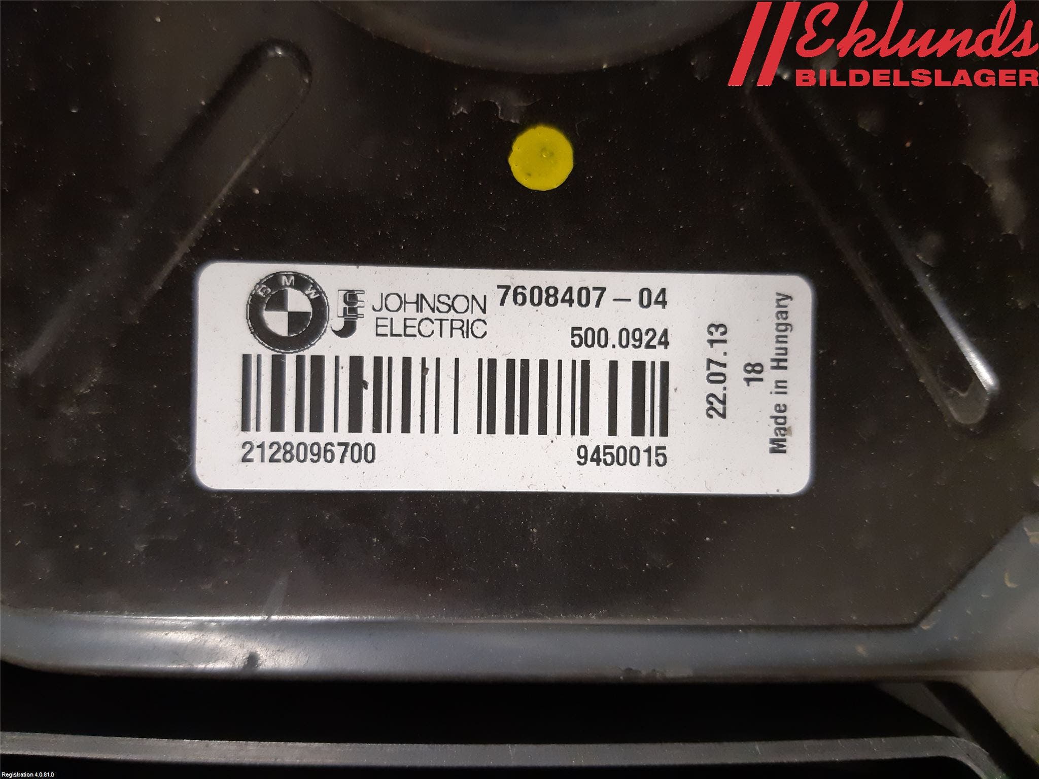 BMW 3 F30/F31/F80 12-19 Kylfläkt El