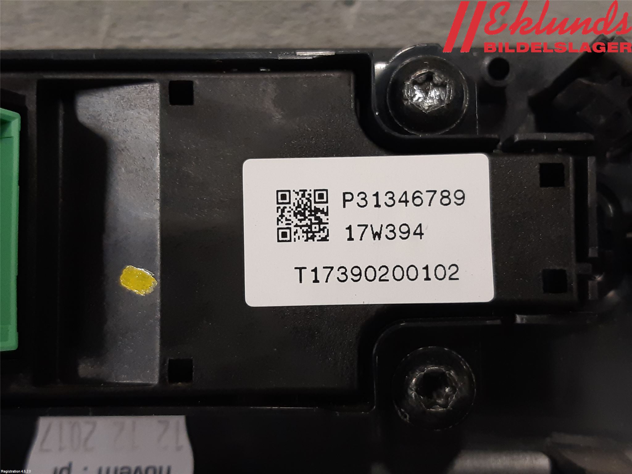 Volvo XC90/RECHARGE 16- Strömställare Multifunktion