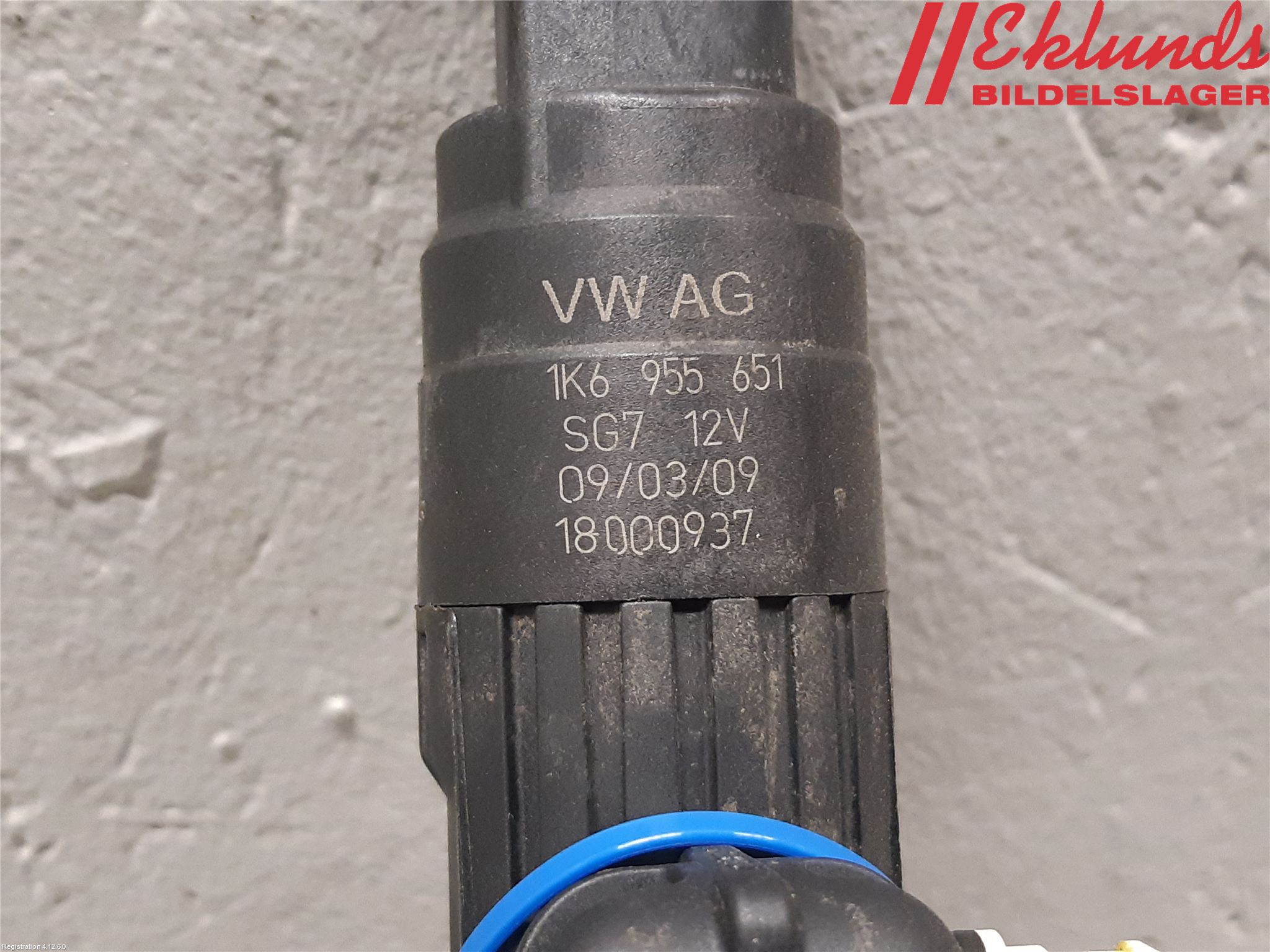 Audi A3/S3 05-13 Spolarpump Vindruta