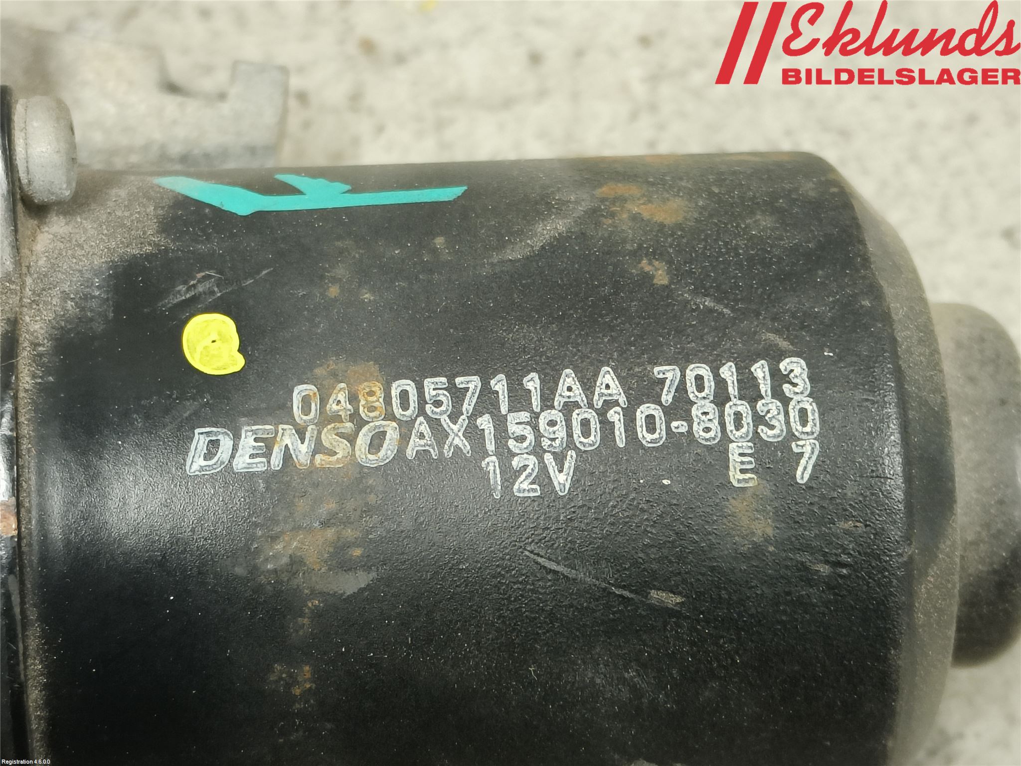 Dodge CHARGER 66- Torkarmotor Vindruta