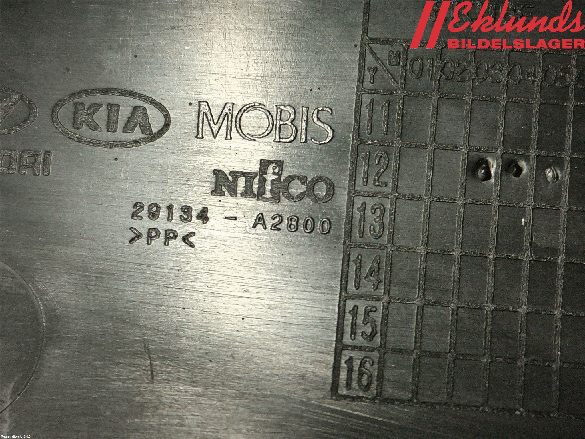 Kia CEED 12-18 Deflektor Plåt-Plast Kylning