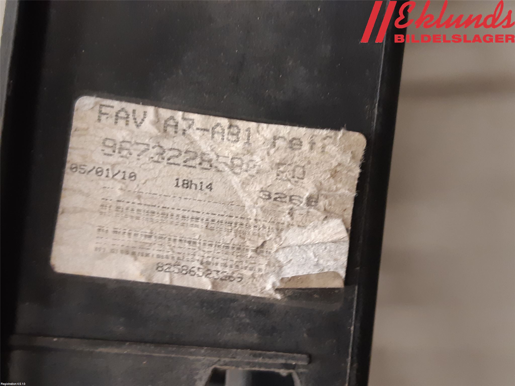 Peugeot 207 Frontplåt