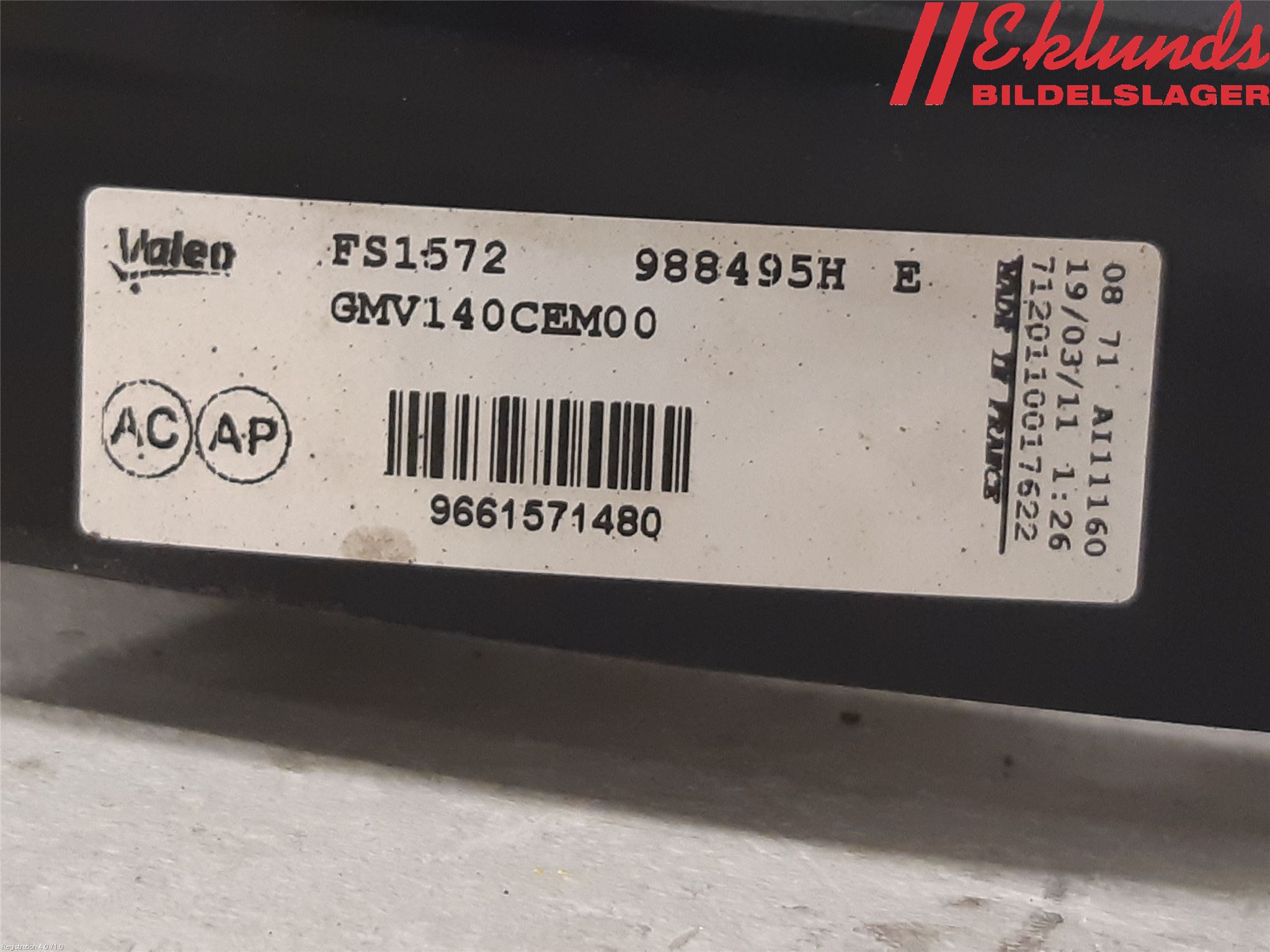 Citroen C4 II 11-18 Kylfläkt El