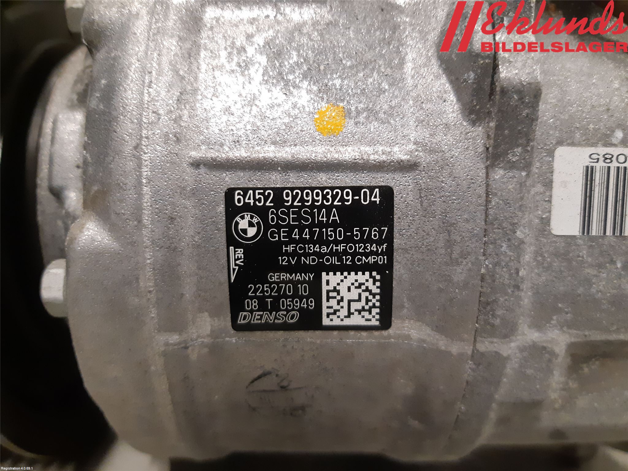 BMW 3 F30/F31/F80 12-19 Ac Kompressor