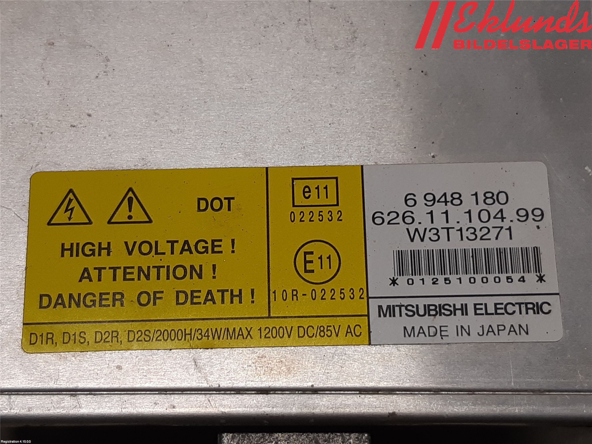 Volvo V70 08-13 Styrenhet Strålkastare