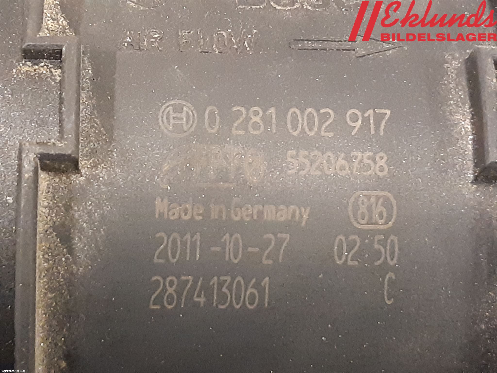 Fiat FREEMONT Injluftmassamätare