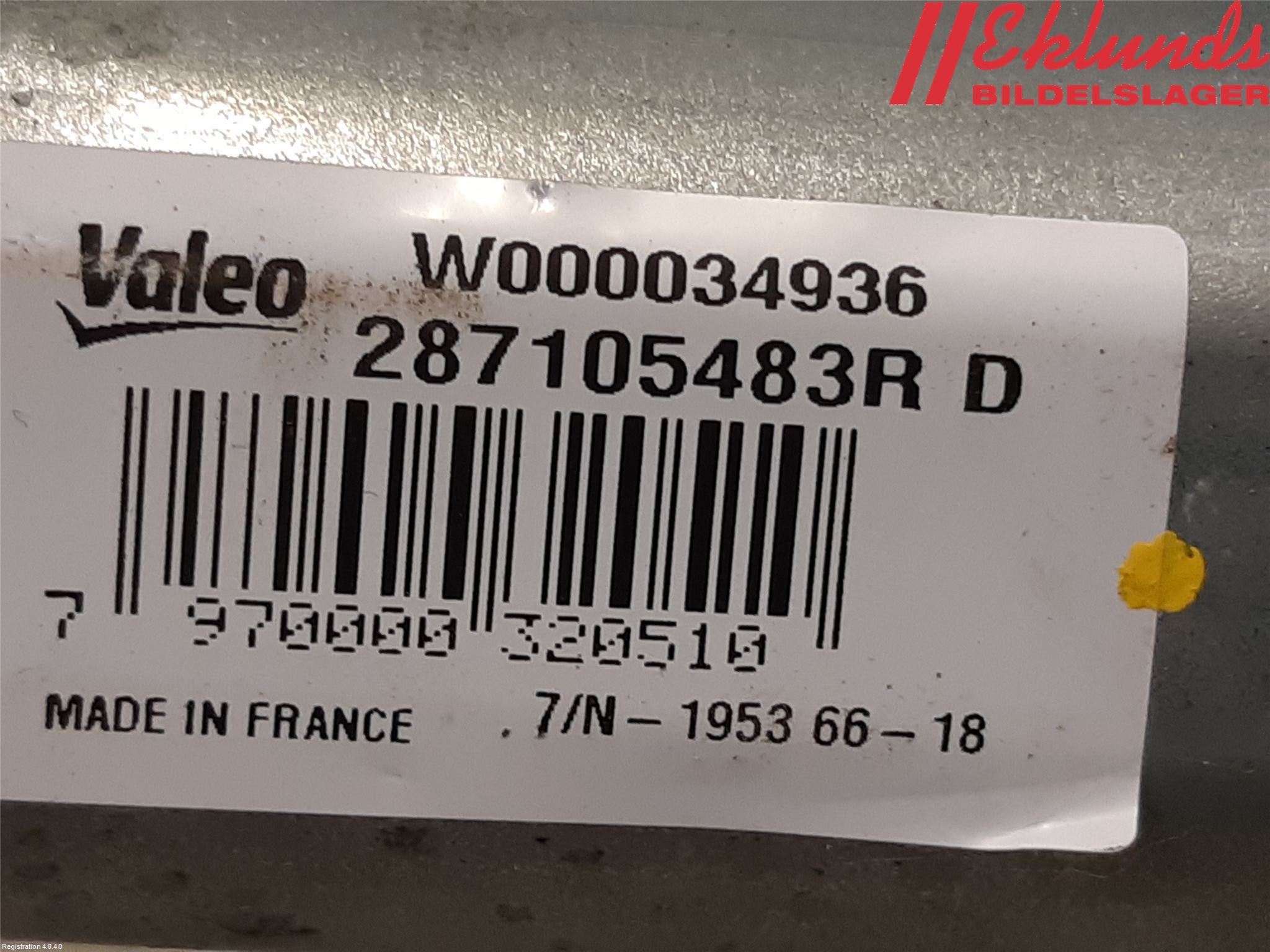 Renault CLIO IV 16-19 Torkarmotor Baklucka