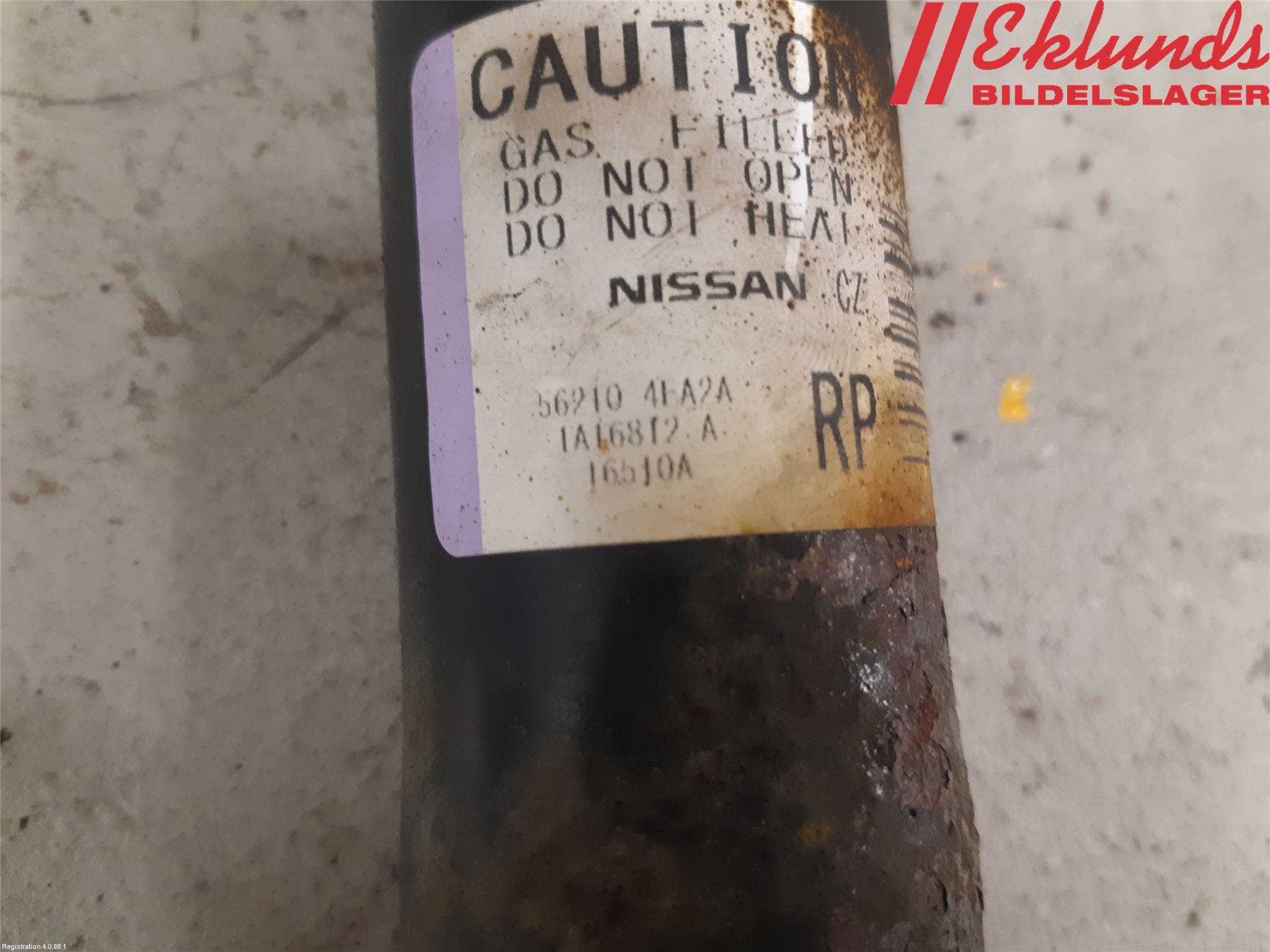 Nissan QASHQAI 14-17 Stötdämpare Bak