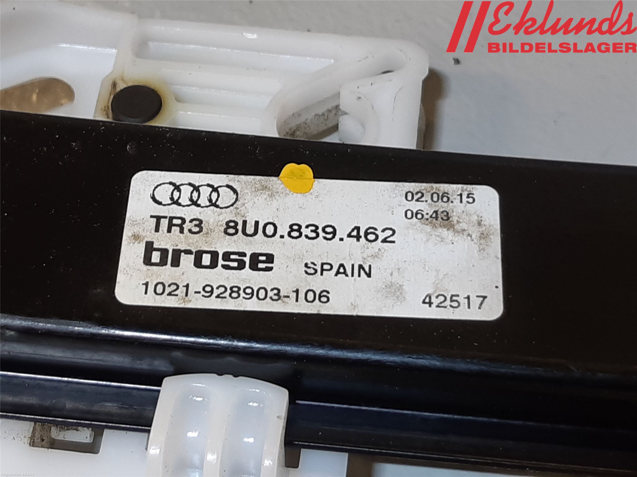 Audi Q3 8U 12-18 Fönsterhissmekanism