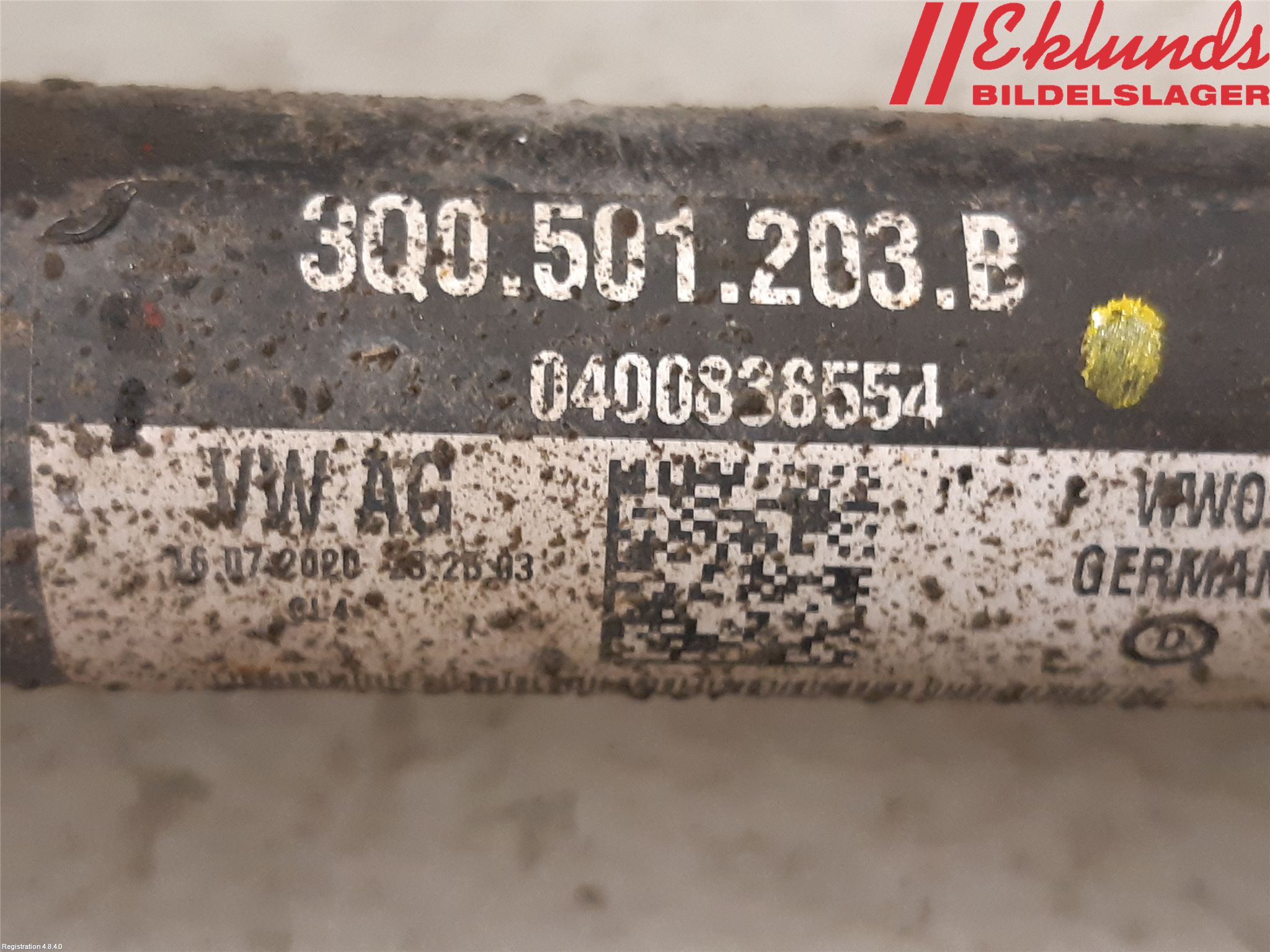Volkswagen VW TIGUAN 16-24 Drivaxel Bak Vänster