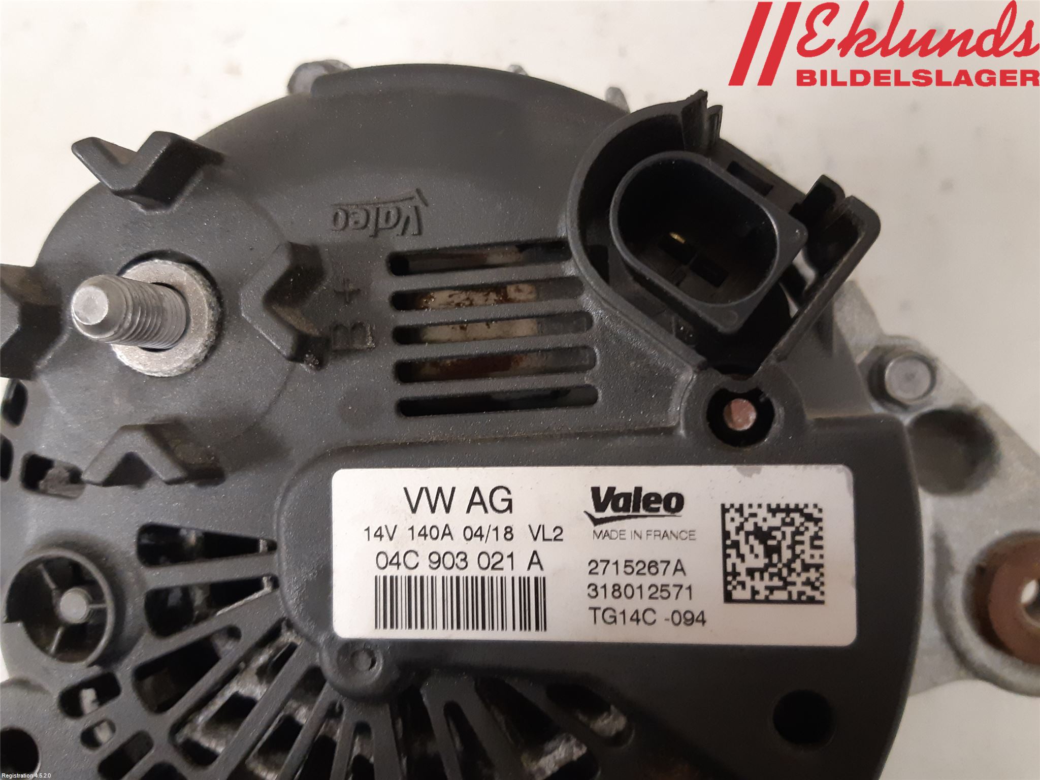 Volkswagen VW GOLF / E-GOLF VII 13-20 Generator