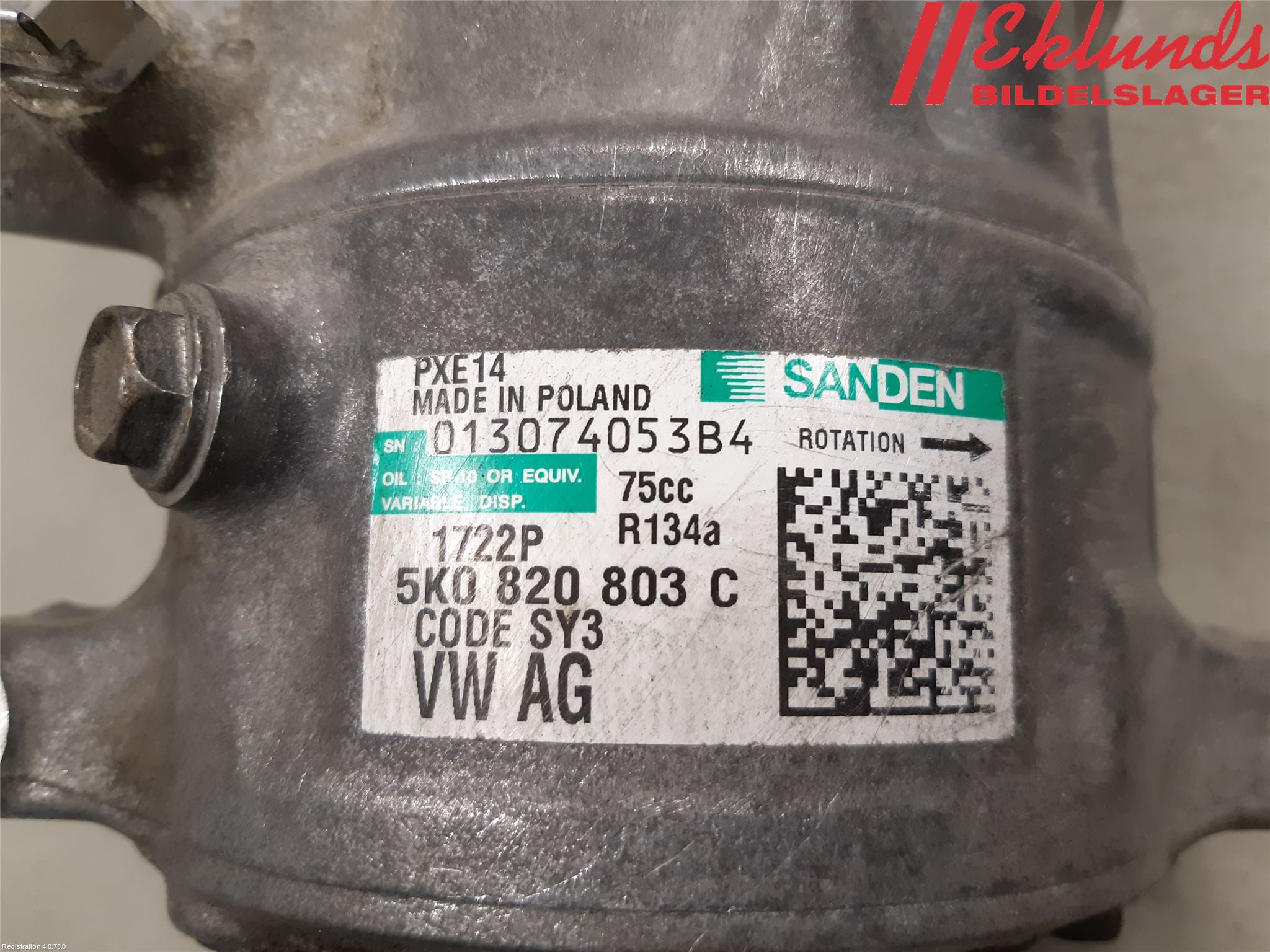 Volkswagen VW TIGUAN 07-16 Ac Kompressor