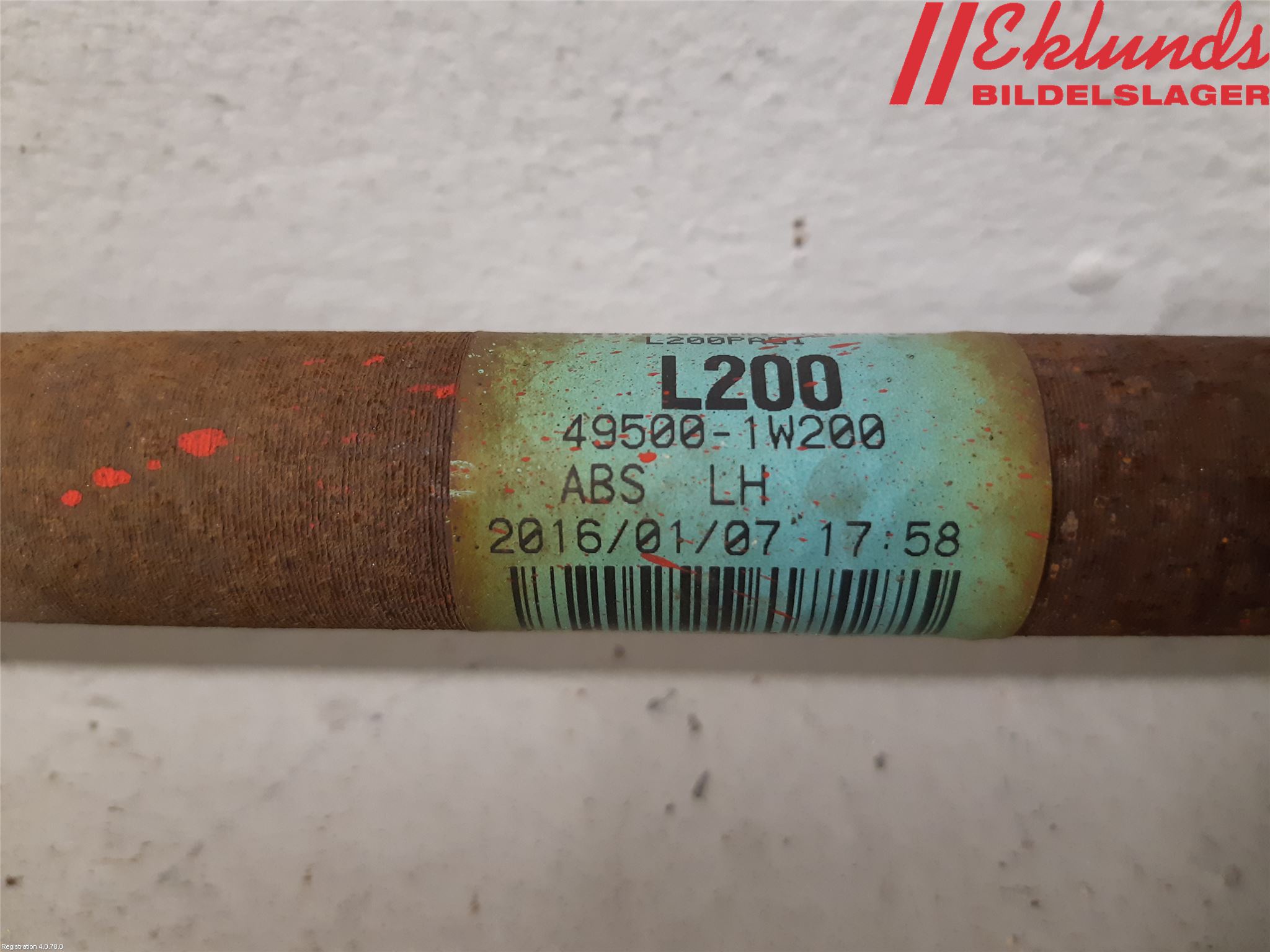 Kia RIO 12-16 Drivaxel Fram Vänster