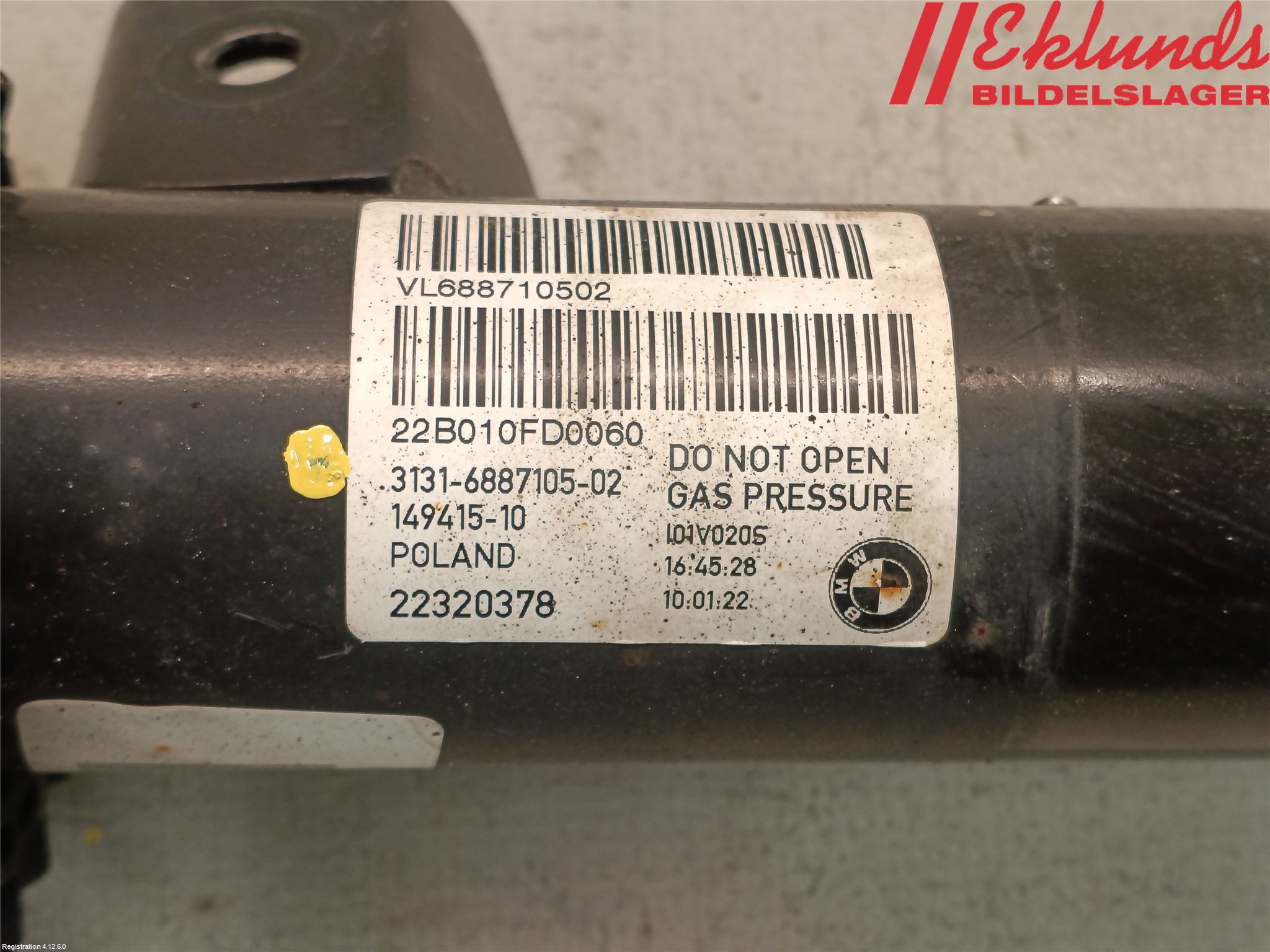 BMW i3 I01 13-22 Fjäderben Fram Vänster