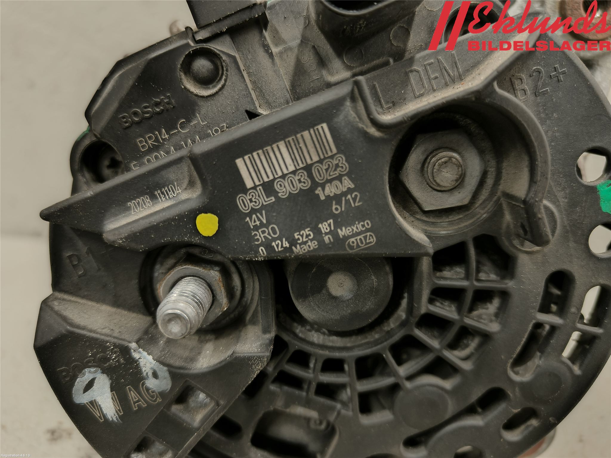 Volkswagen VW GOLF VI 09-13 Generator
