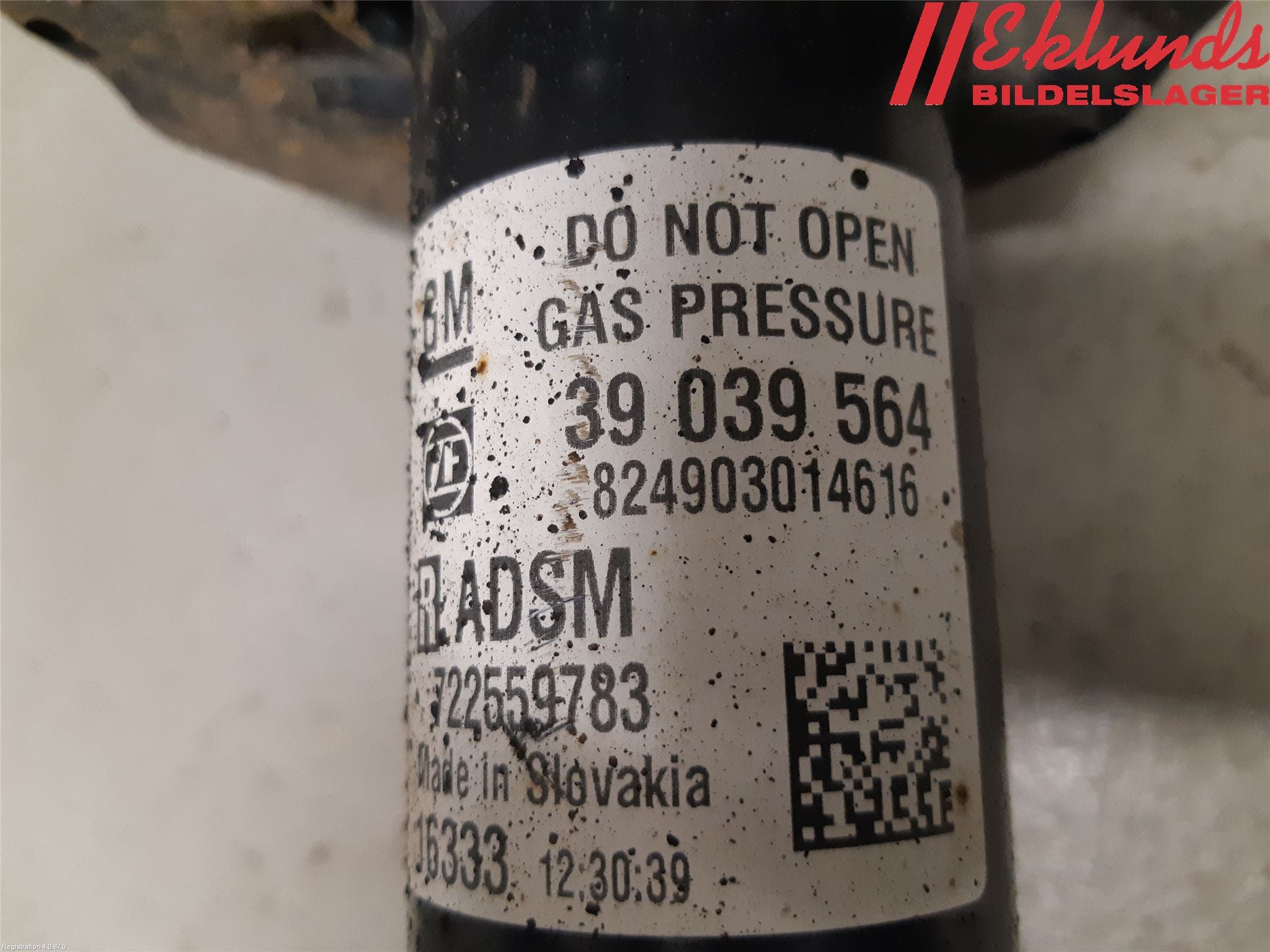 Opel ASTRA K 16-22 Fjäderben Fram Höger