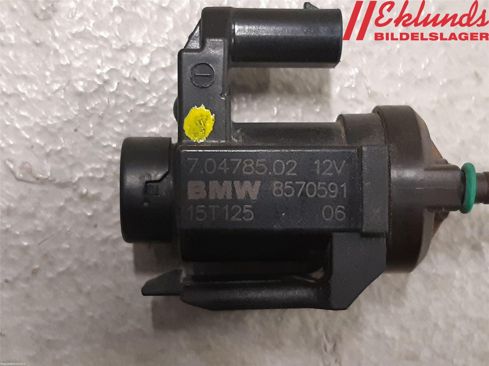 BMW 5 F10/F11/F18 09-17 Vakuumventil