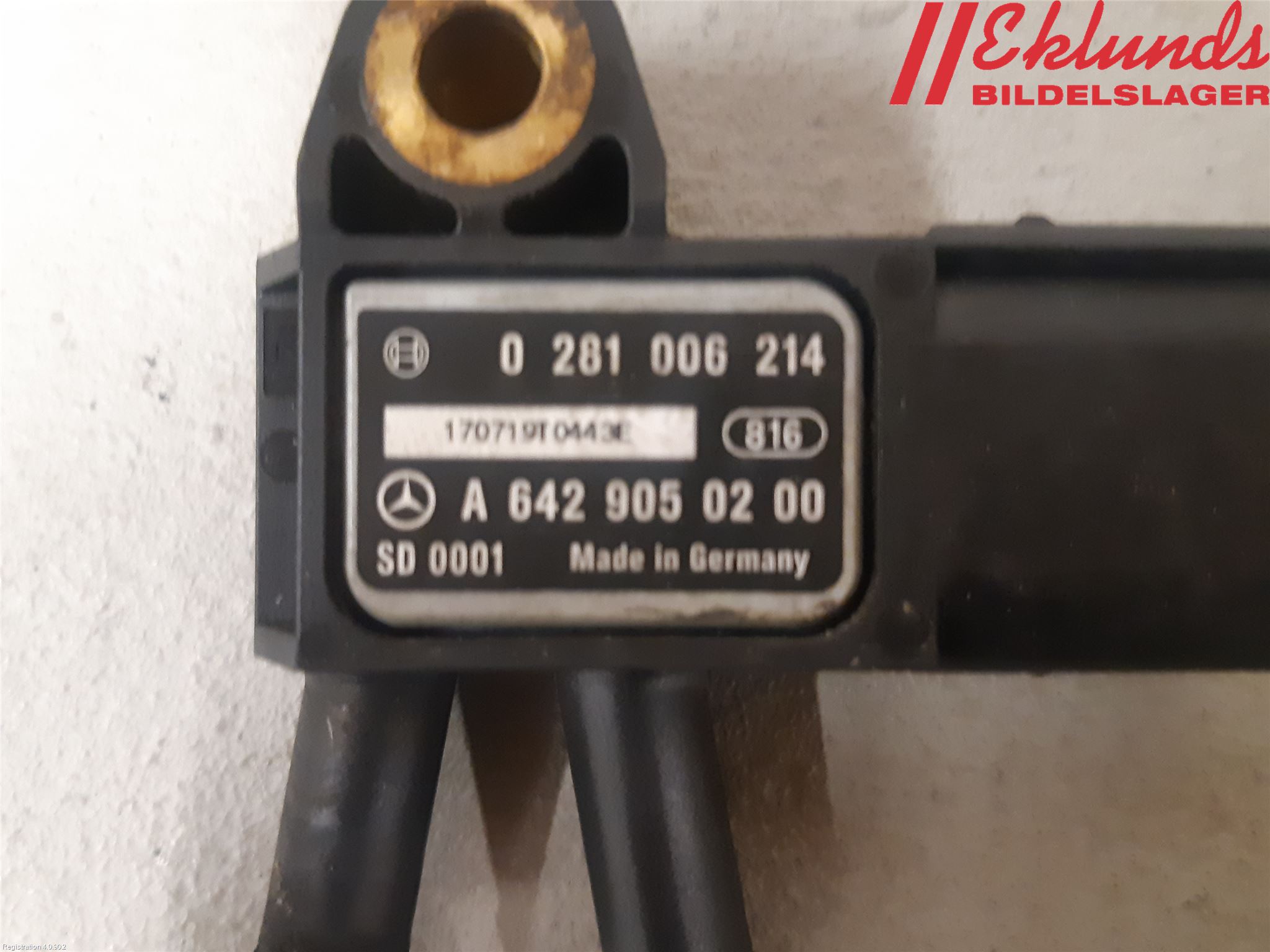 Mercedes-Benz MB CLA-KLASS (C117/X117) 13-19 Sensor Avgas