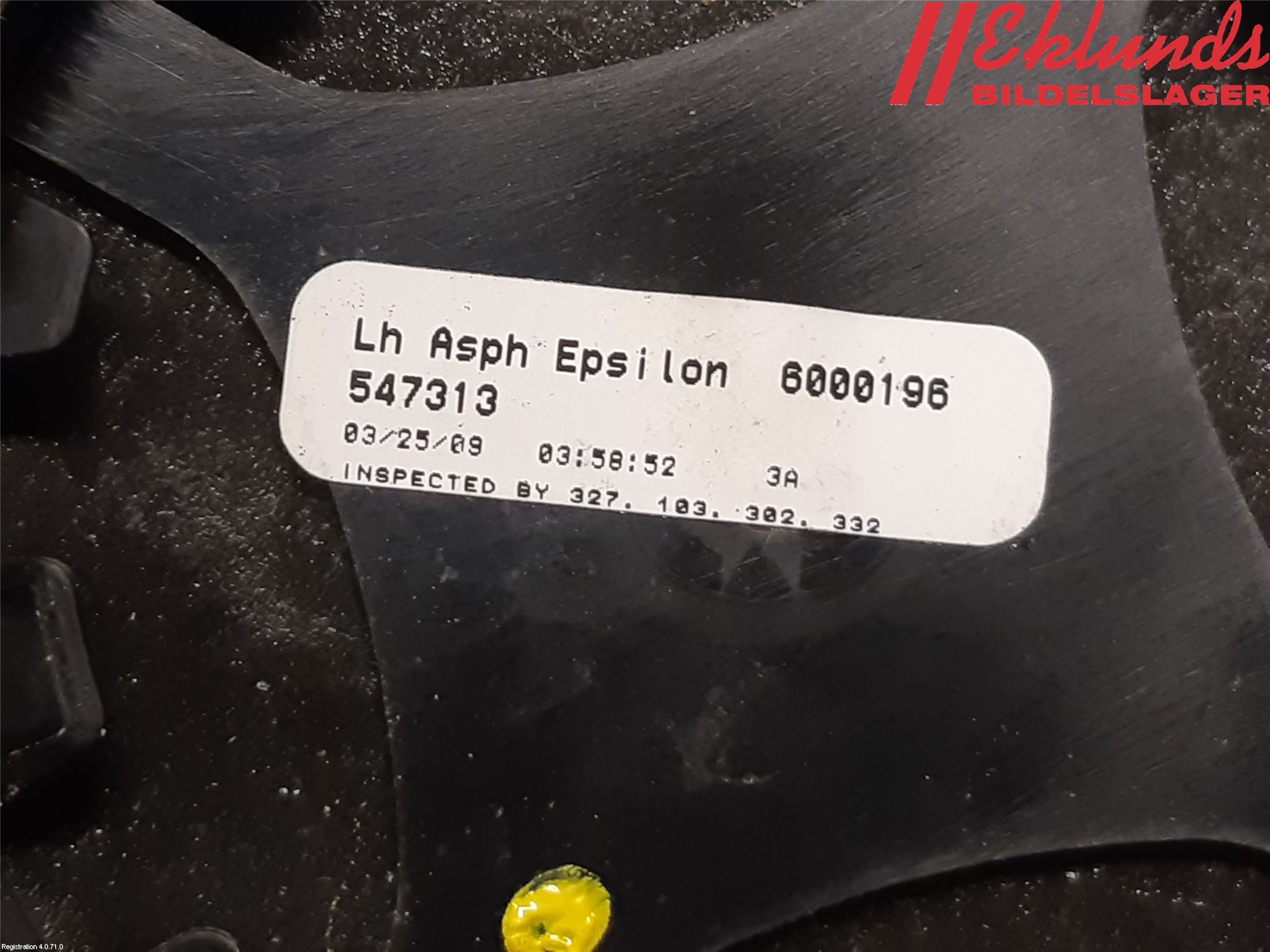 Opel INSIGNIA 09-16 Spegelglas Vä