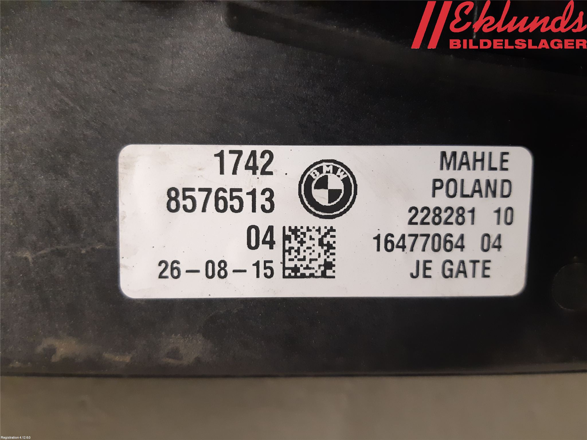 BMW 7 G11/G12 15-22 Kylfläkt El
