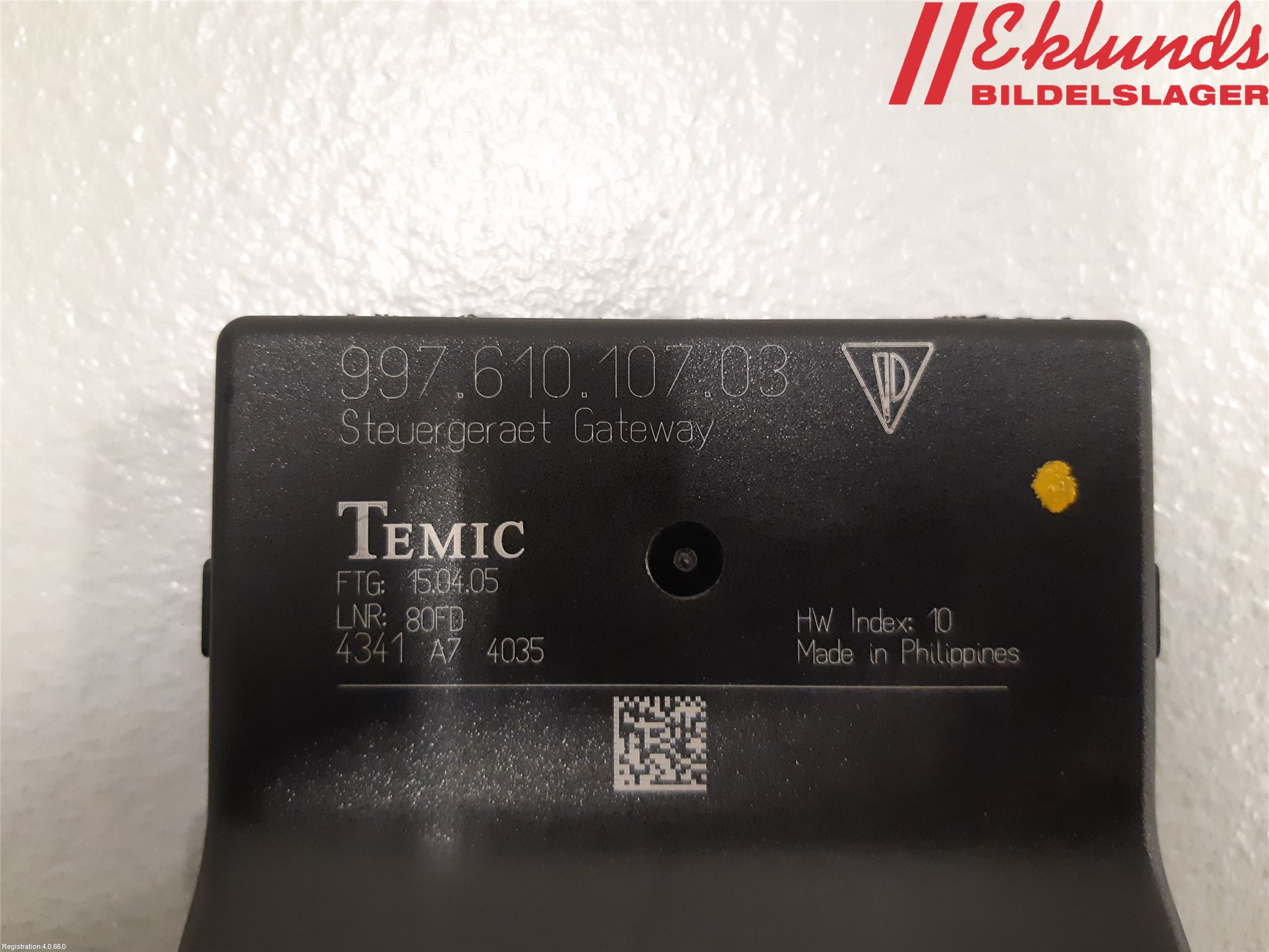 Porsche 911 64- Styrenhet Övrigt