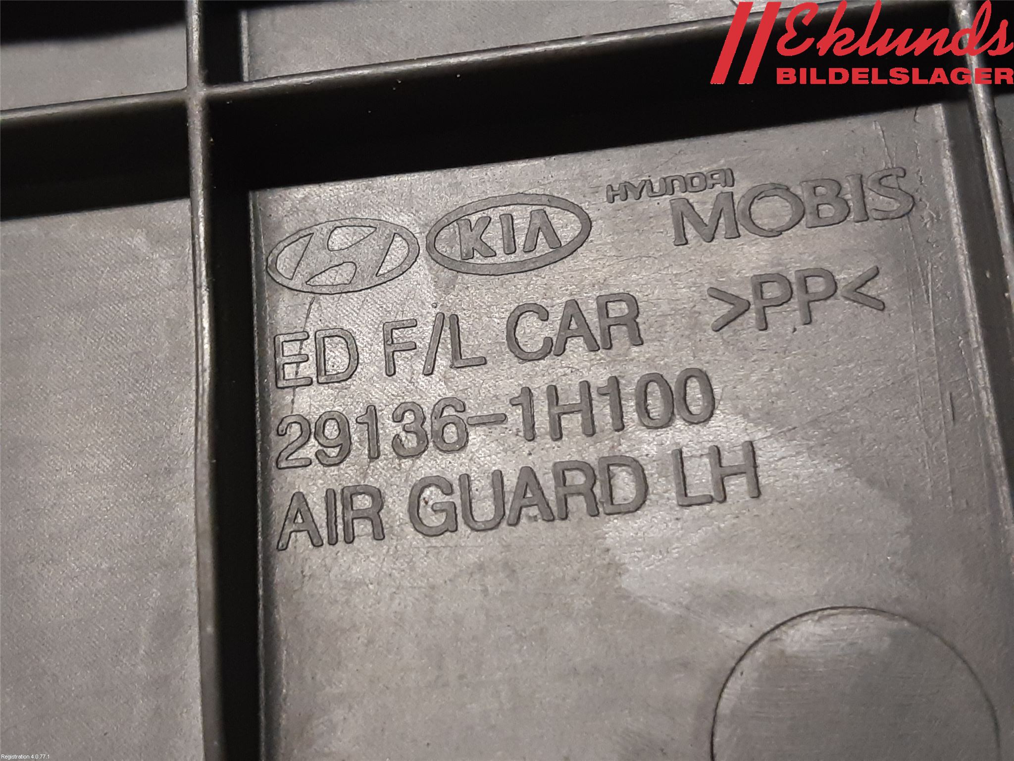 Kia CEED 06-12 Deflektor Plåt-Plast Kylning