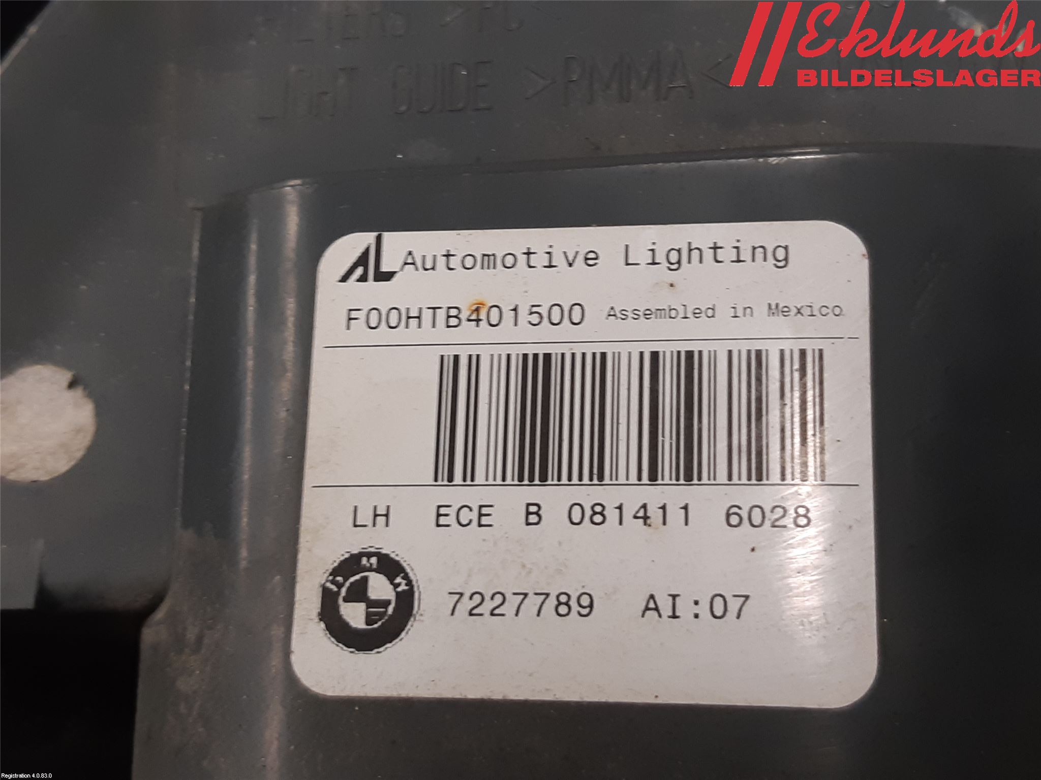 BMW X5 E70 07-13 Bakljus Vänster