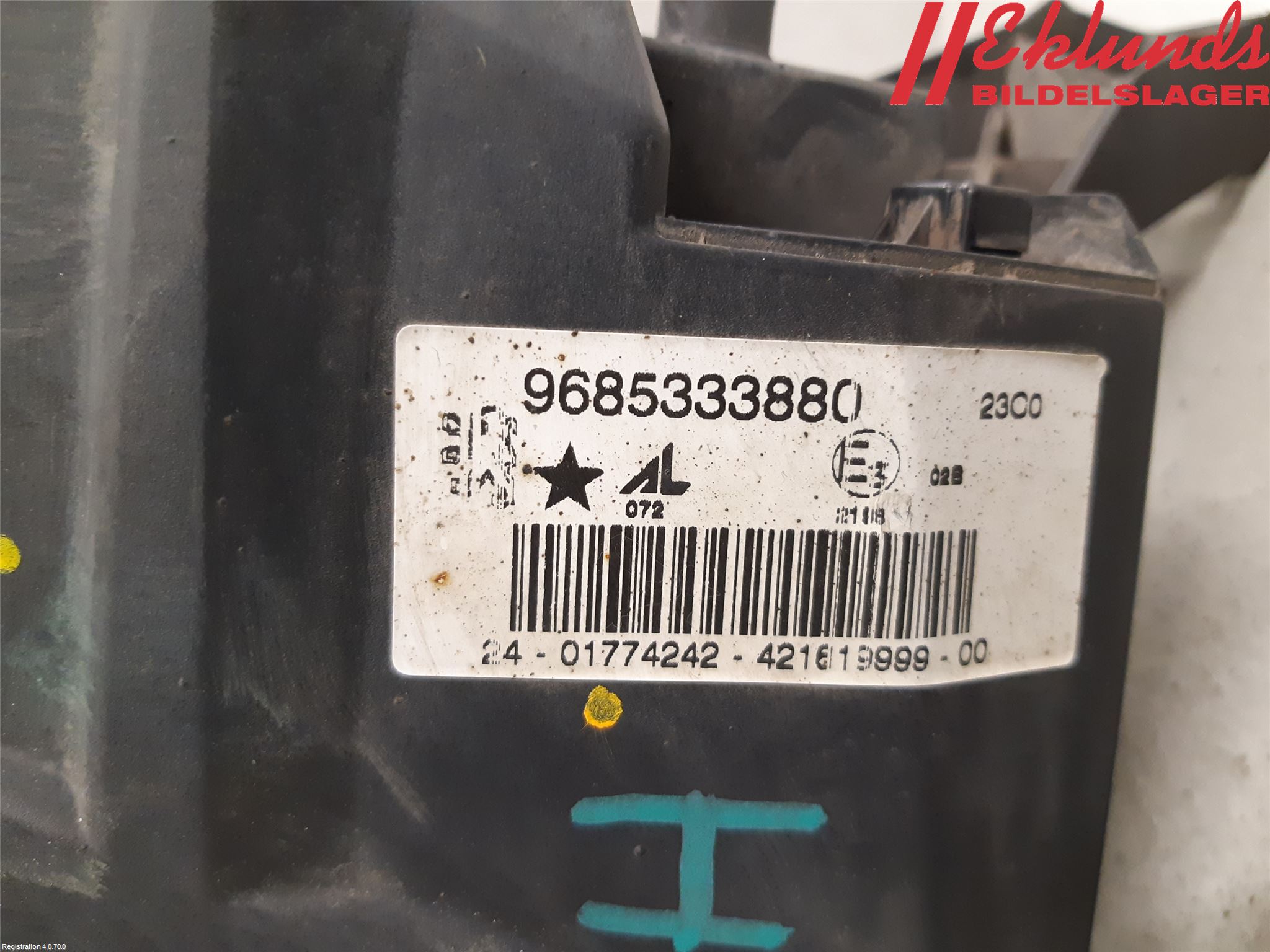 Peugeot 407 Dimljus-Varselljus Fram