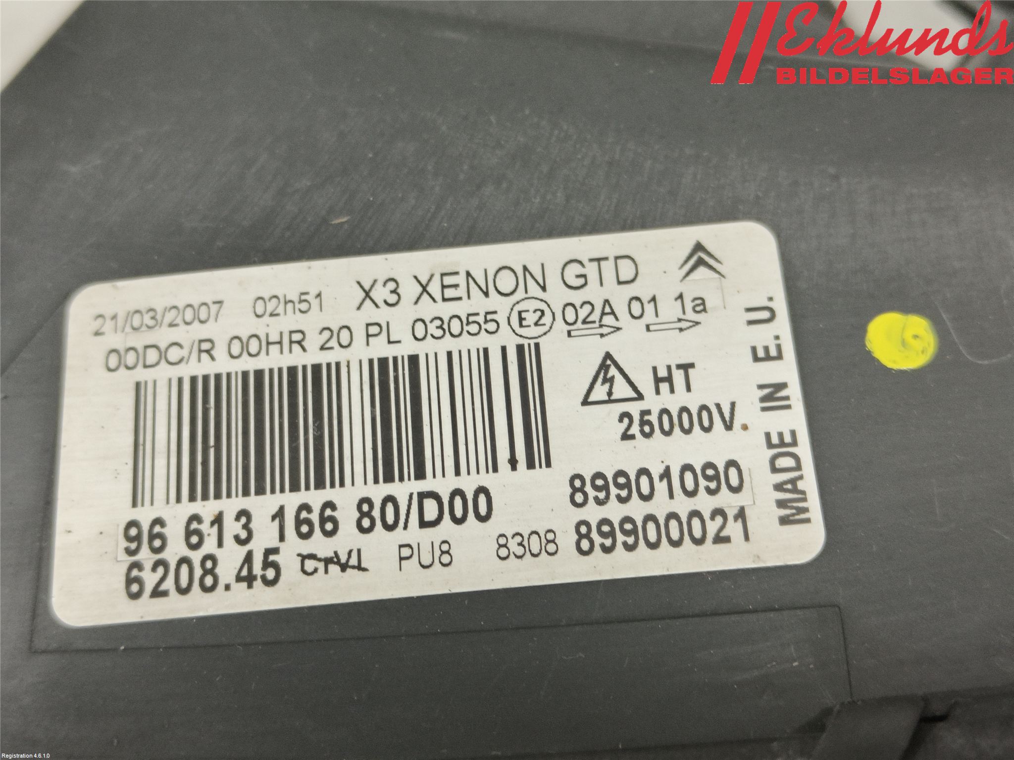 Citroen C5     05-08 Strålkastare Vänster